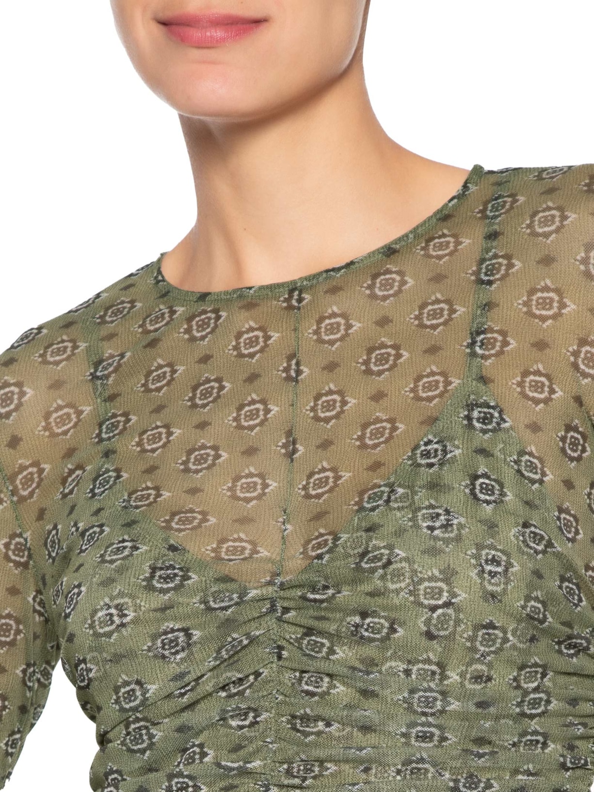 Vestido Tule Yosemite I26 Verde Mixed