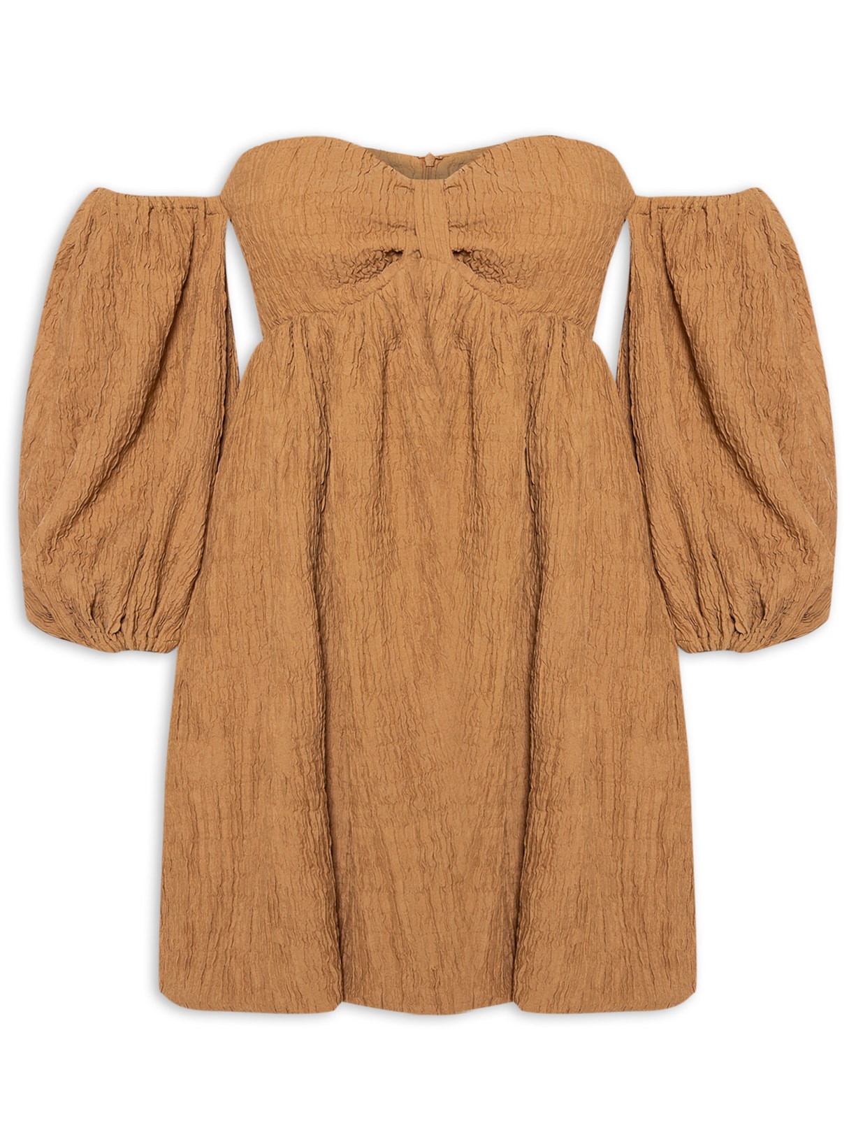 Vestido Tulipa - Marrom