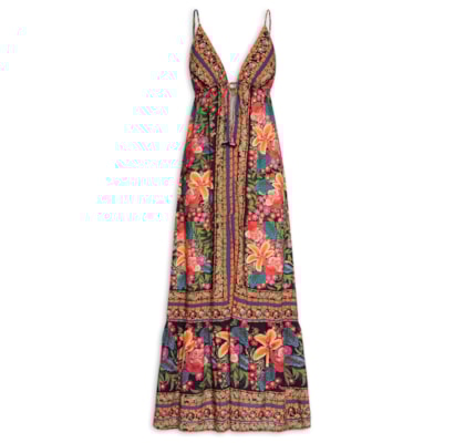 Vestido Túnica Bordadeira - Preto