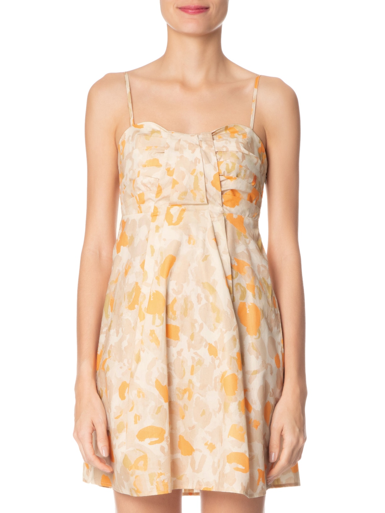 Vestido Túnica Detalhe Pregas Onça Animal Print Animale