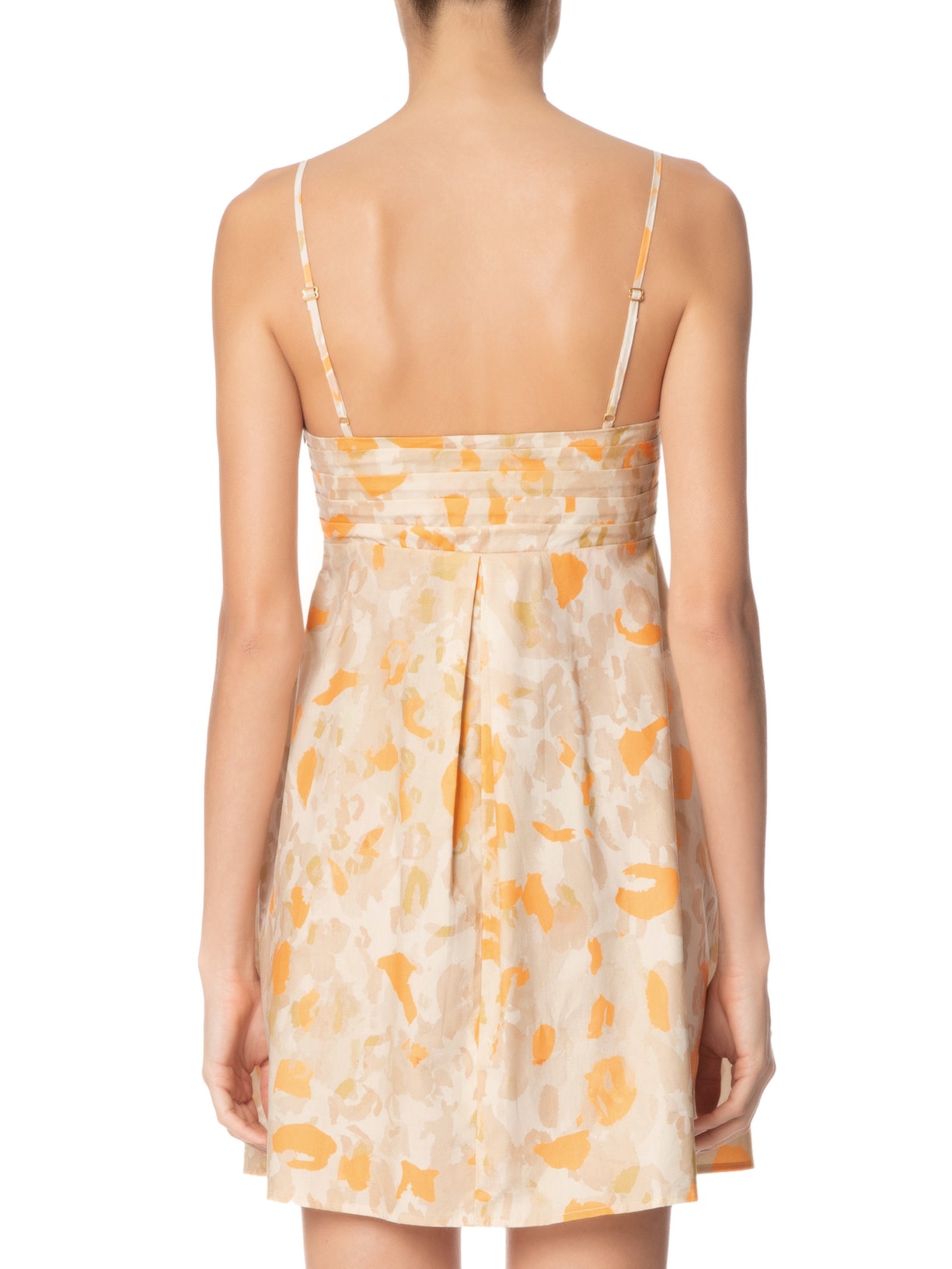 Vestido Túnica Detalhe Pregas Onça Animal Print Animale