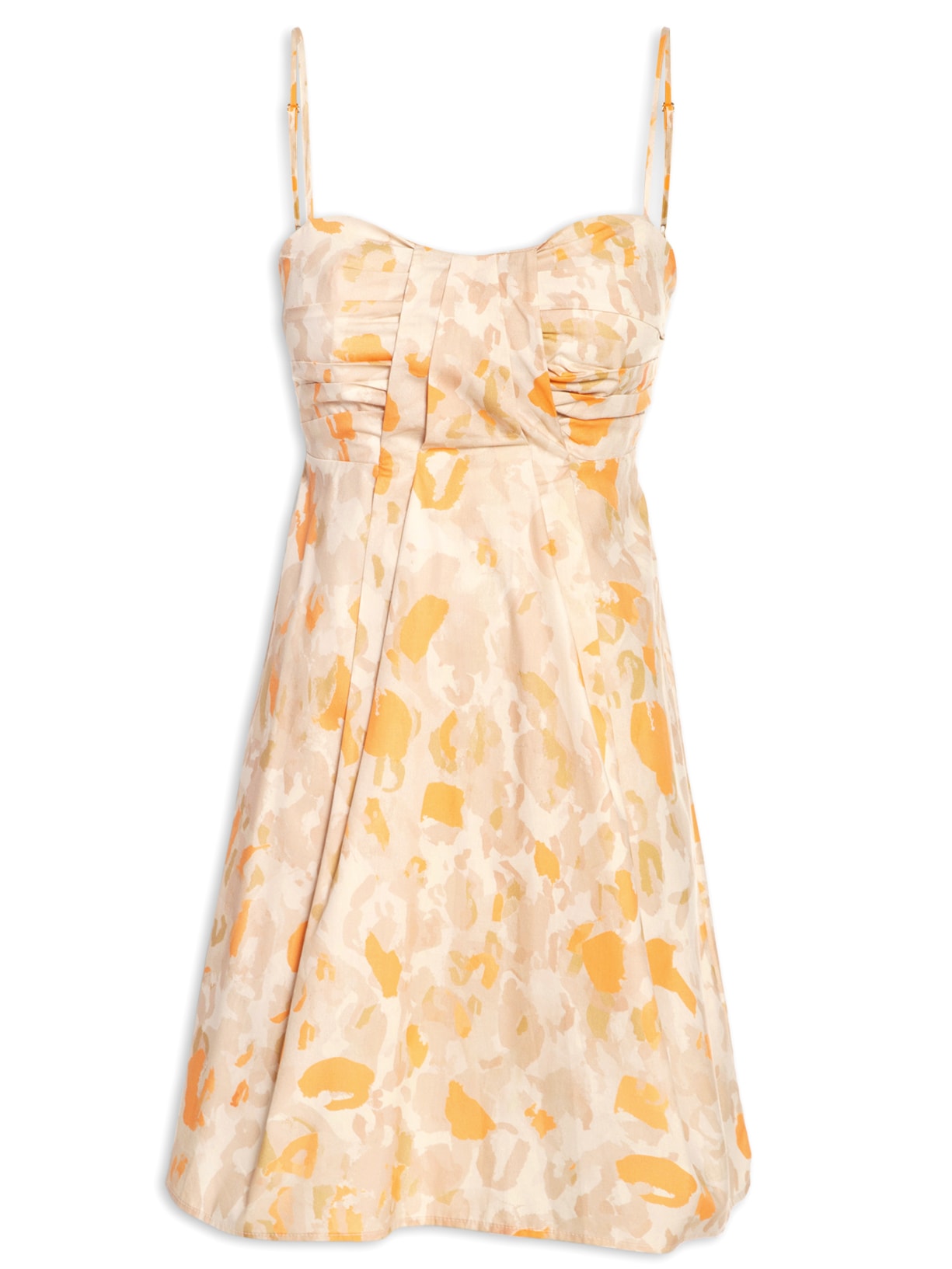 Vestido Túnica Detalhe Pregas Onça Animal Print Animale