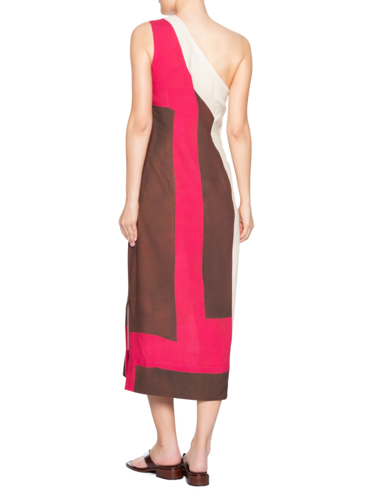 Vestido Um Ombro Rosa Lenny Niemeyer