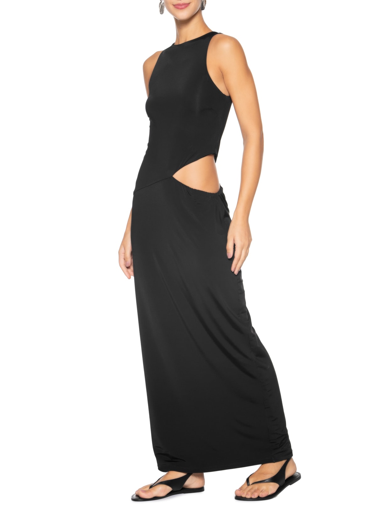 Vestido Vazado Preto Haight