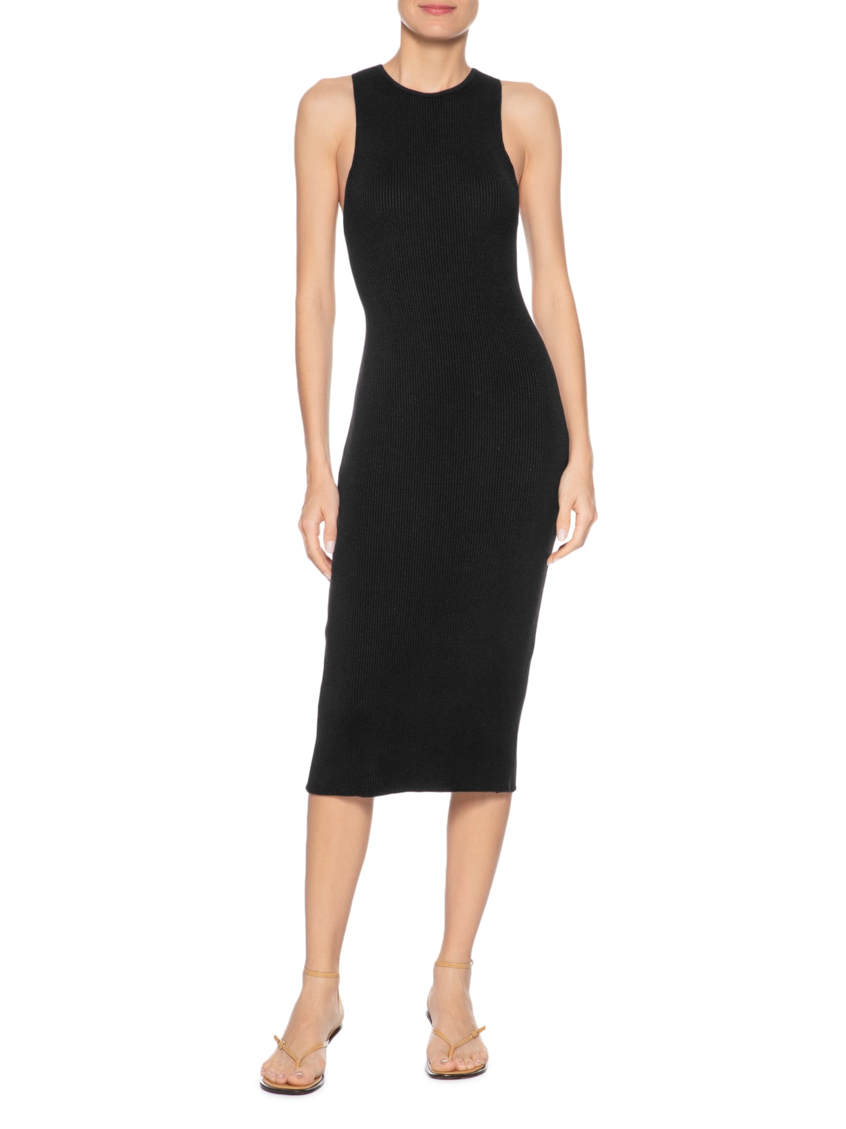 Vestido Vazado Tricot Preto Lenny Niemeyer