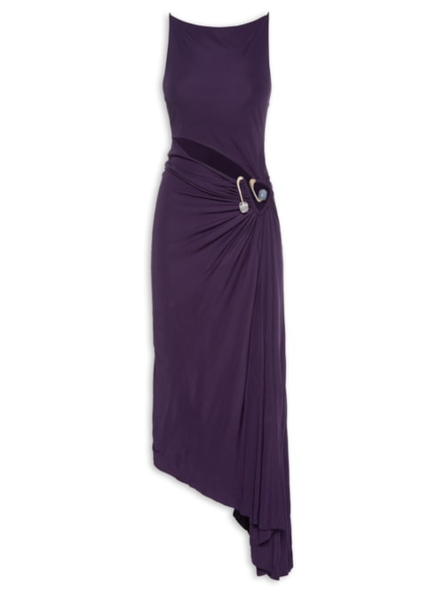 Vestido Veer Spiral Crystal Tank - Roxo