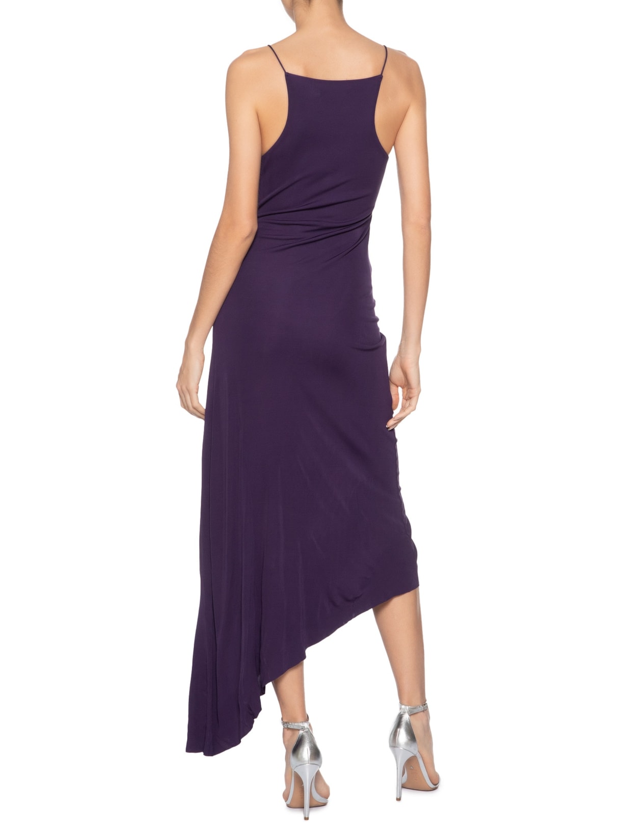 Vestido Veer Spiral Crystal Tank Roxo Christopher Esber