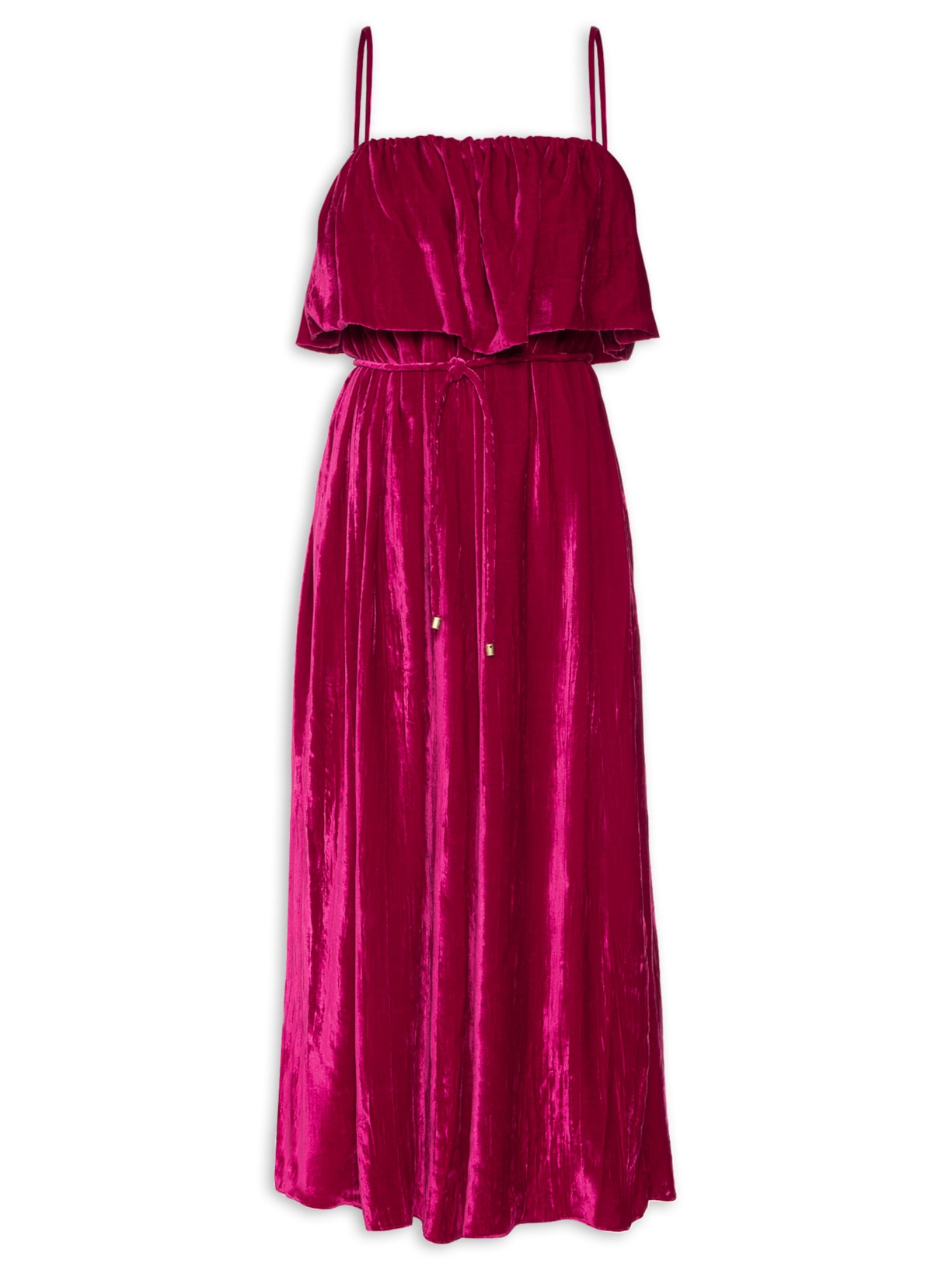 Vestido Veludo Saturno - Rosa