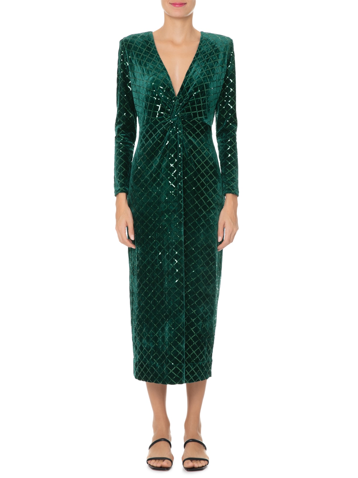 Vestido Velvet Nicole Verde Mixed