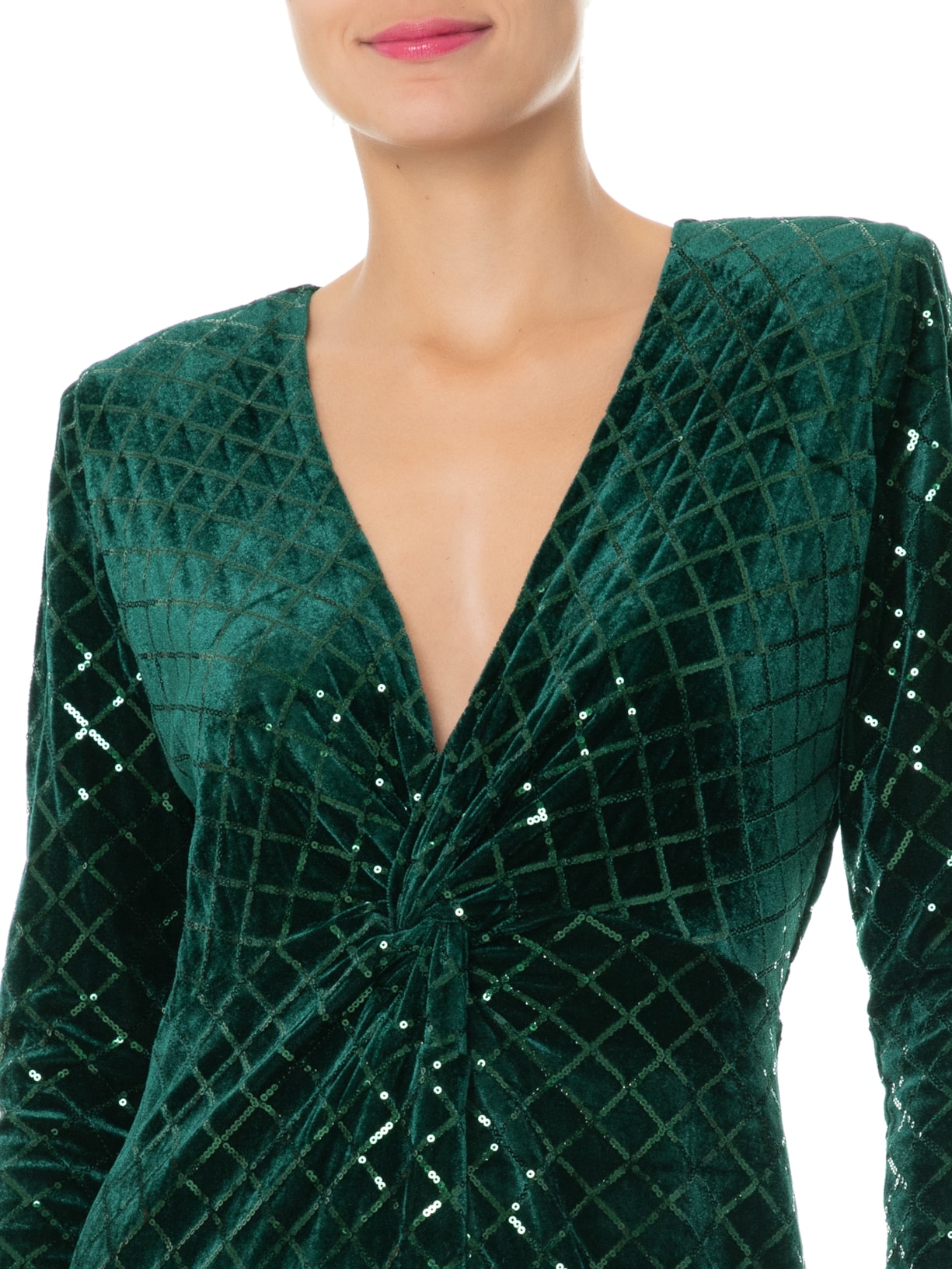 Vestido Velvet Nicole Verde Mixed