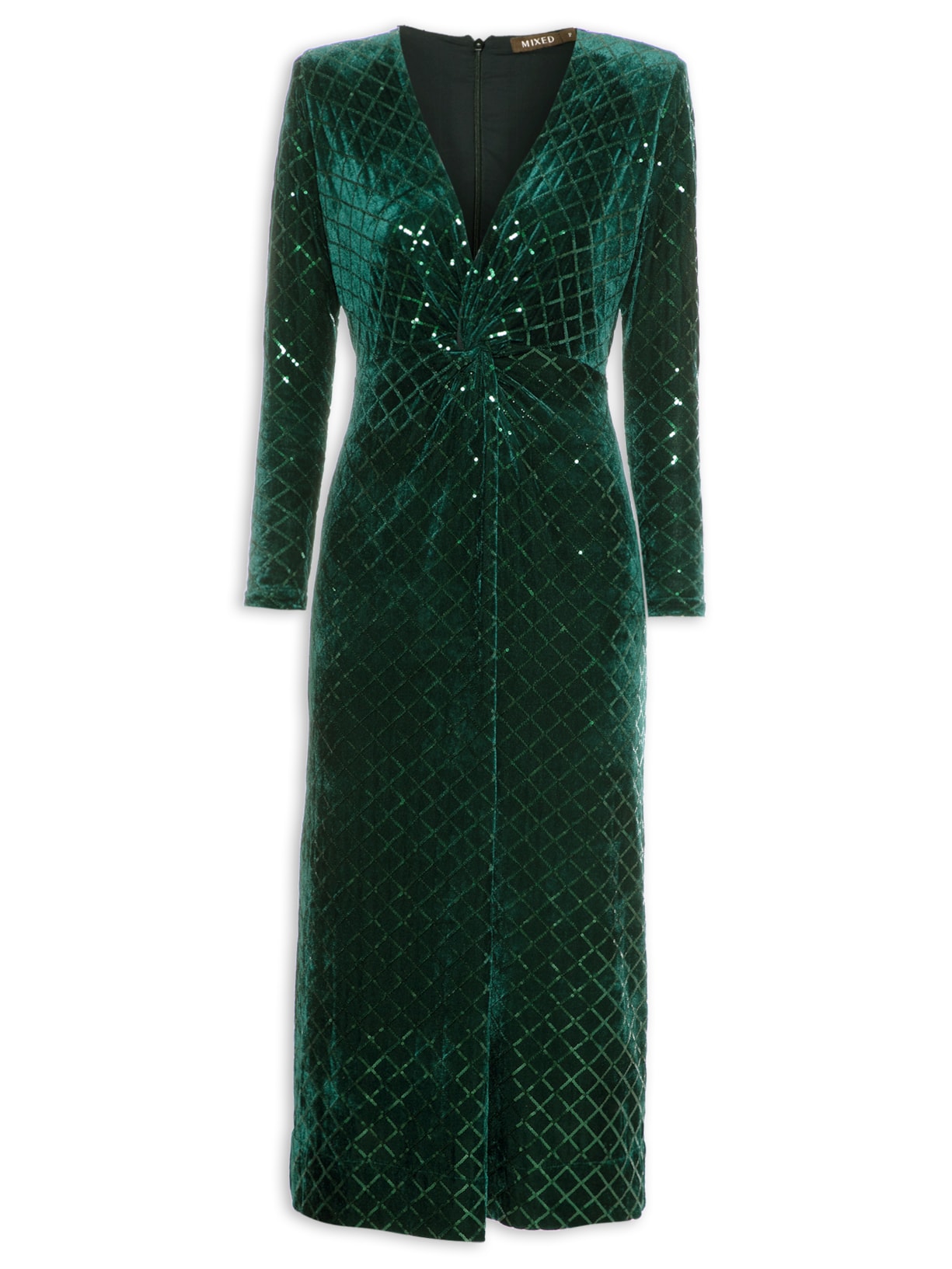 Vestido Velvet Nicole Verde Mixed