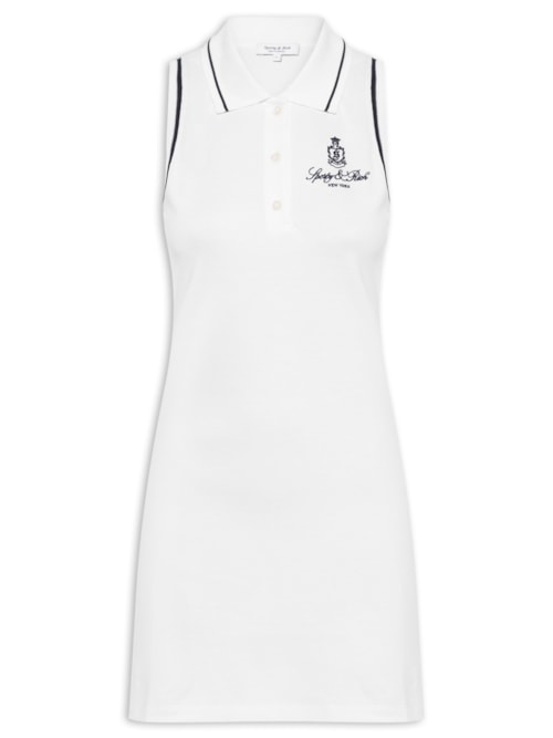 Vestido Vendome Piquet Polo Dress - Branco