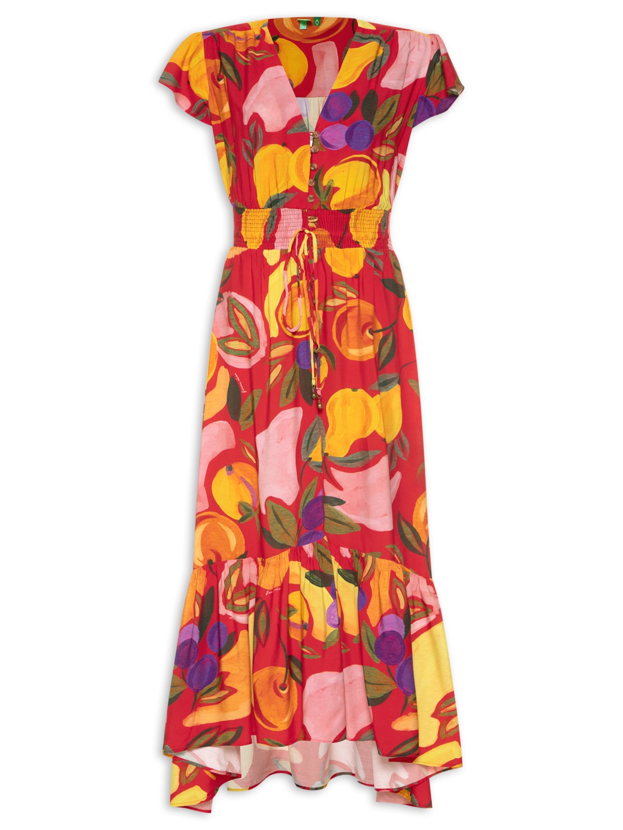 Vestido Vento De Fruta - Vermelho