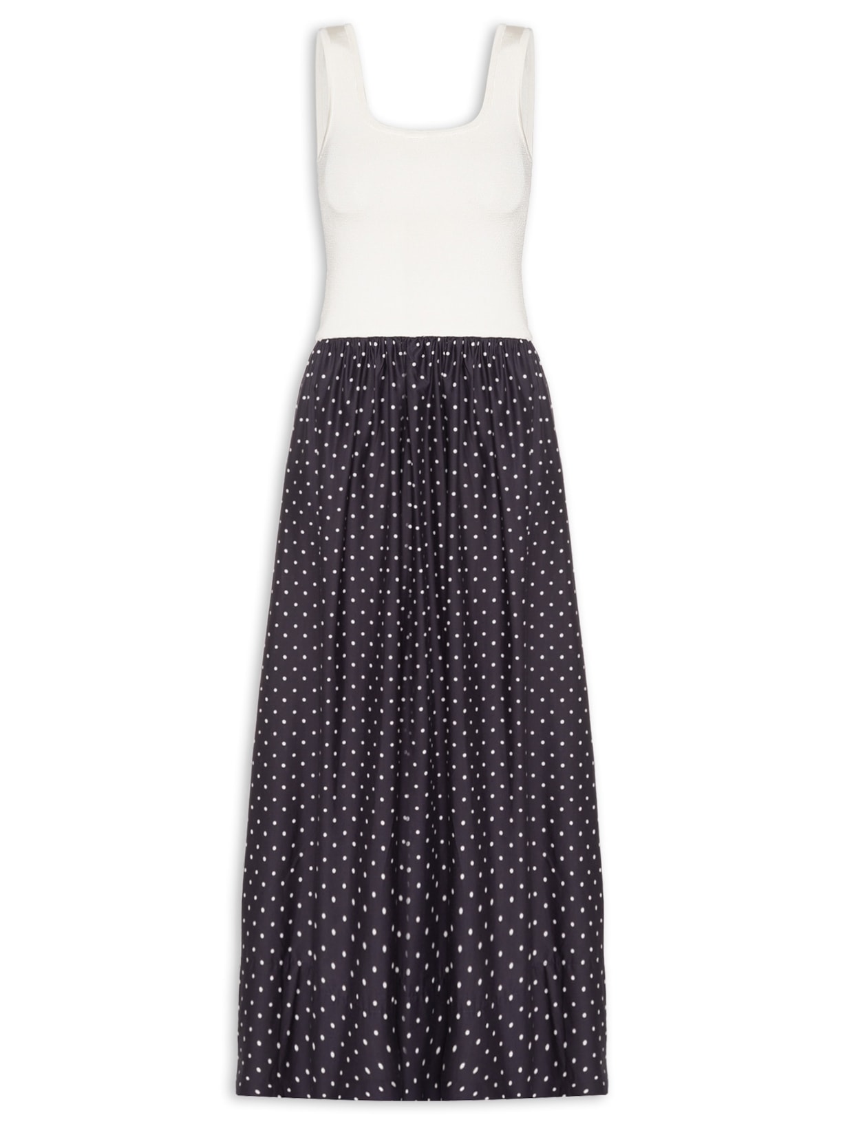 Vestido Verena Sem Manga Azul Carol Bassi