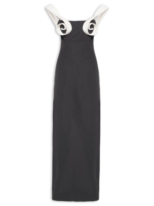 Vestido Victoria Longo - Marrom