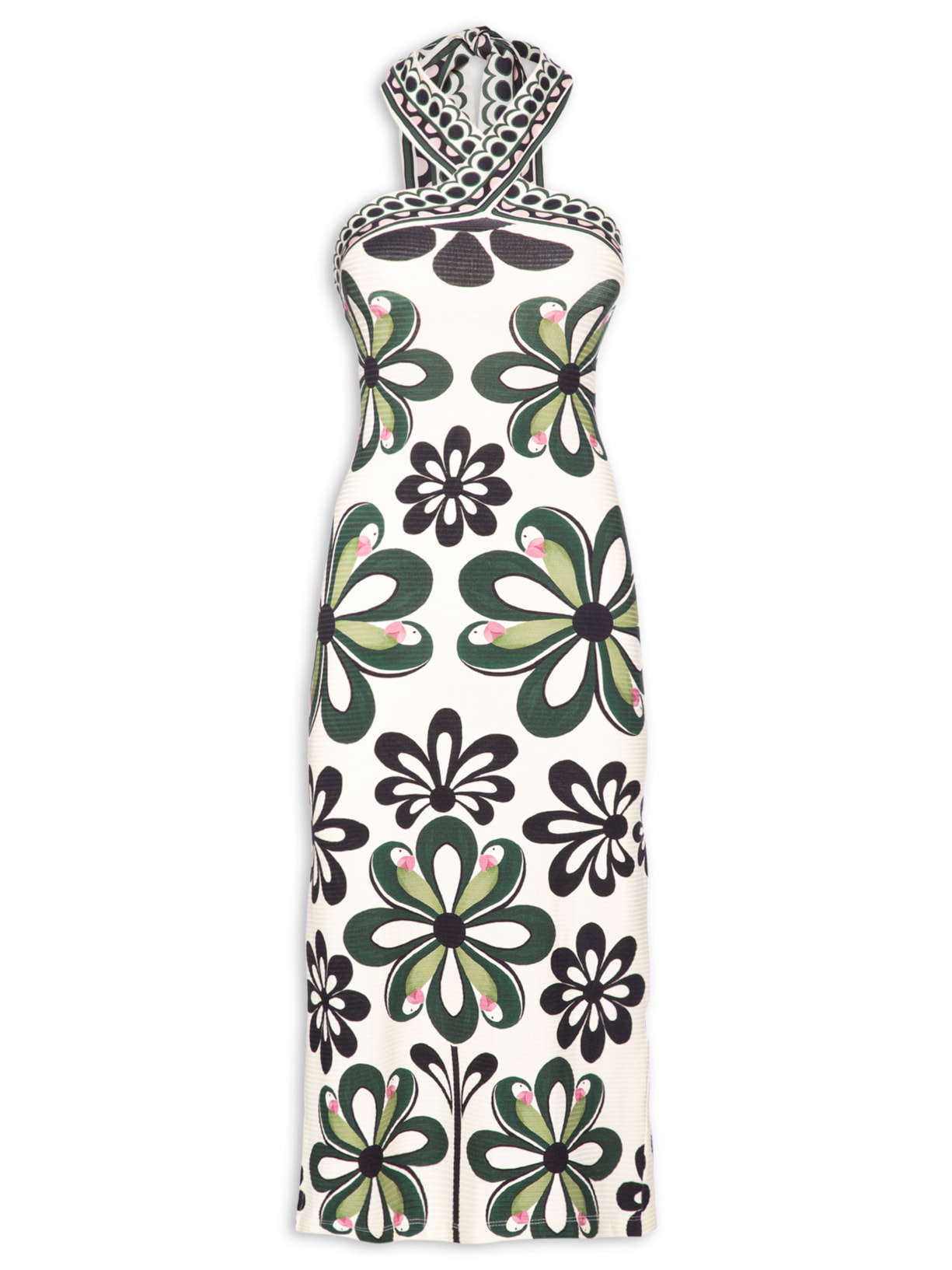 Vestido Viés Florara– Preto