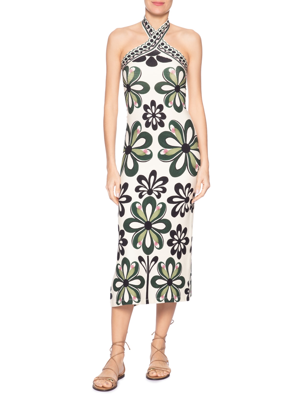 Vestido Viés Florara– Preto Farm