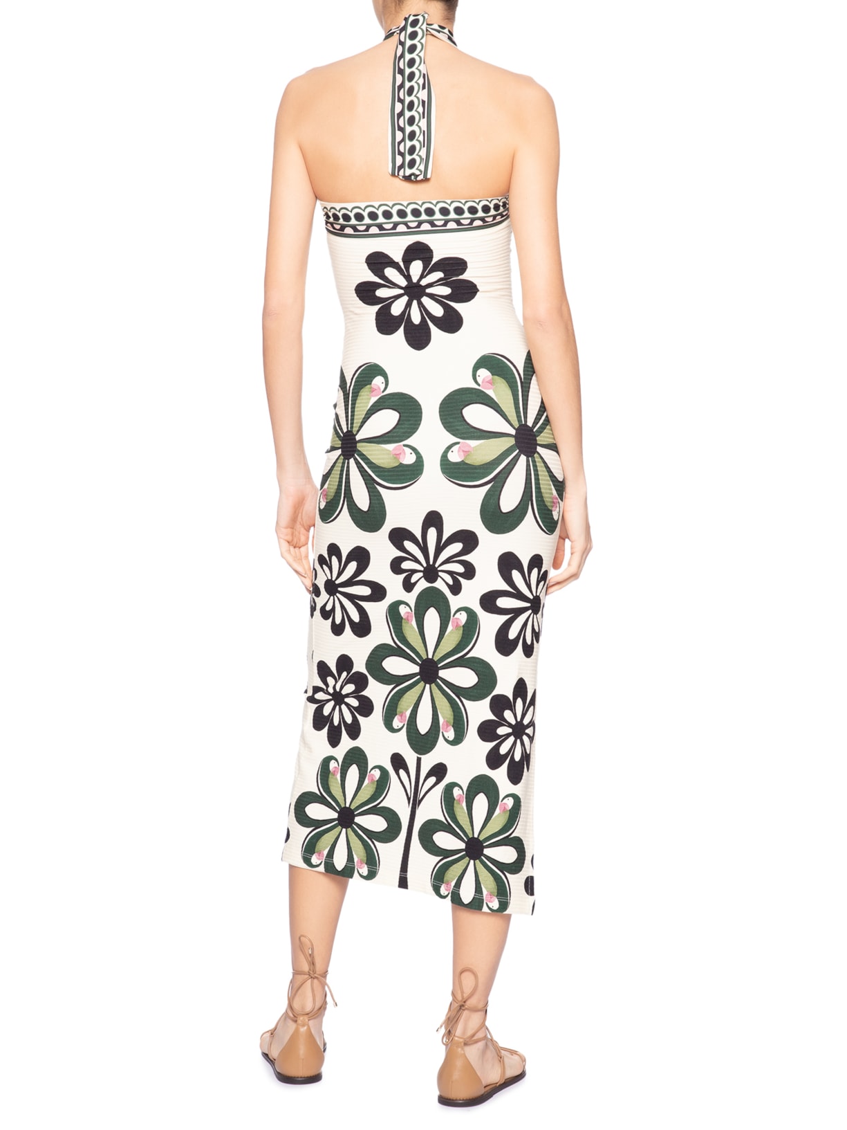 Vestido Viés Florara– Preto Farm