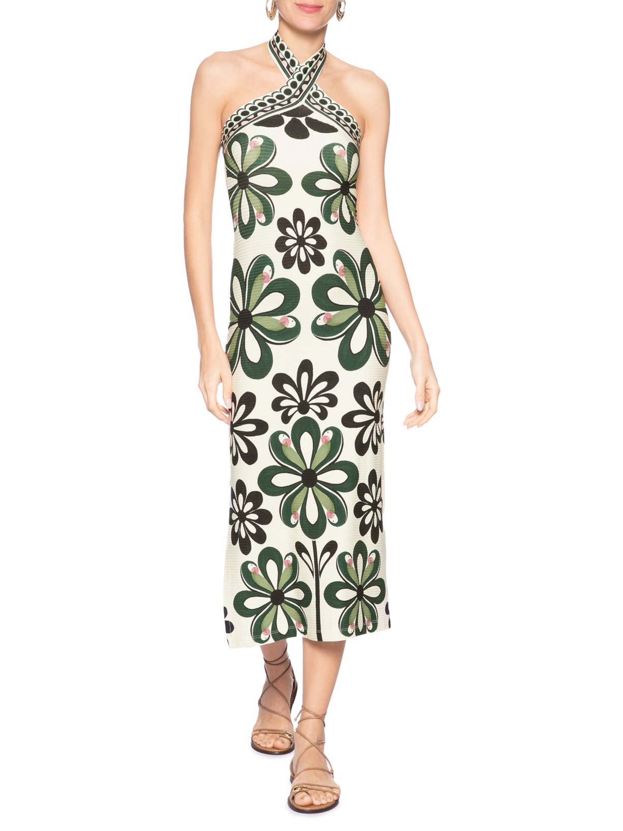 Vestido Viés Florara– Preto Farm