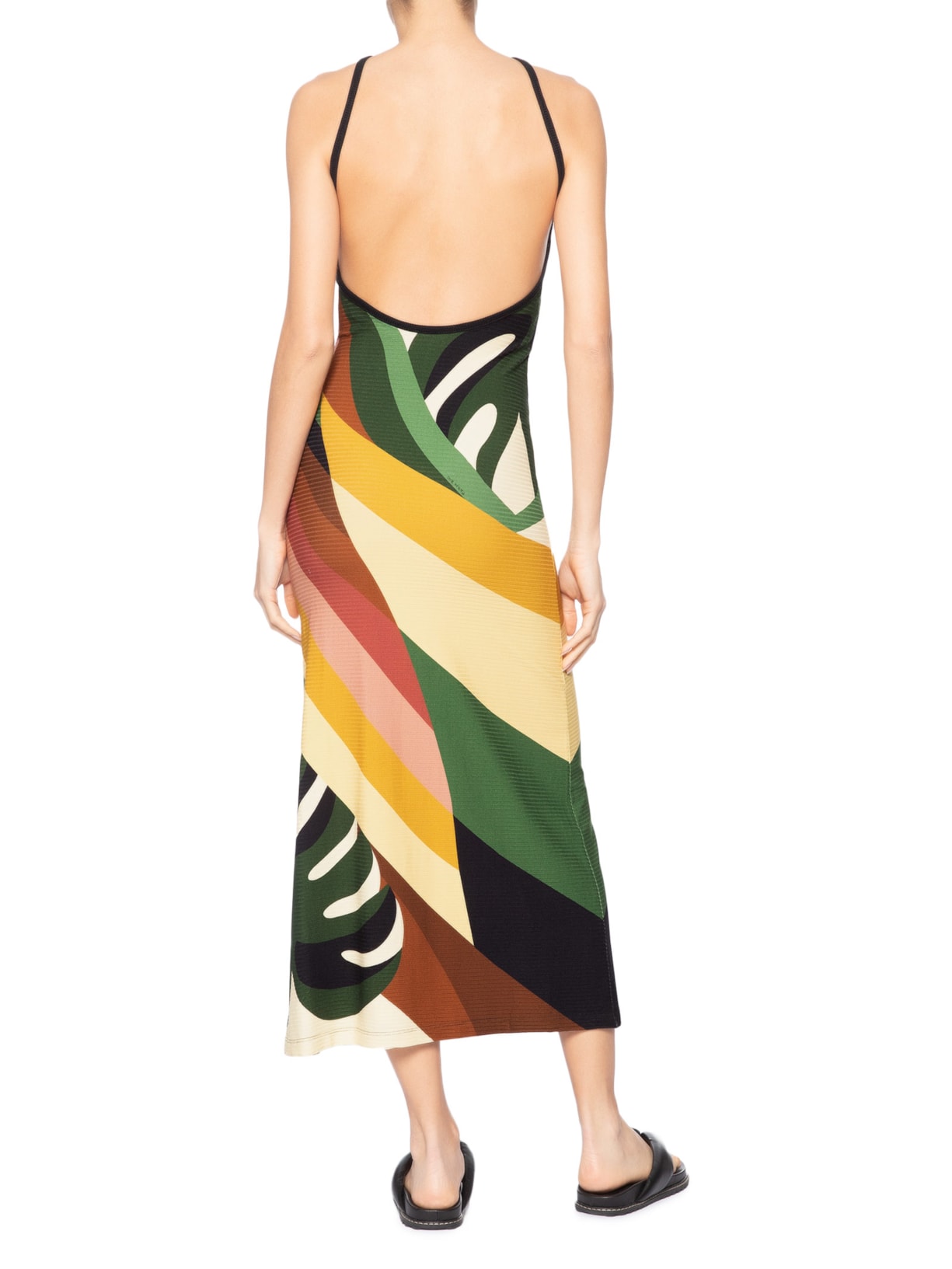 Vestido Vies Listra Arara Verde Farm