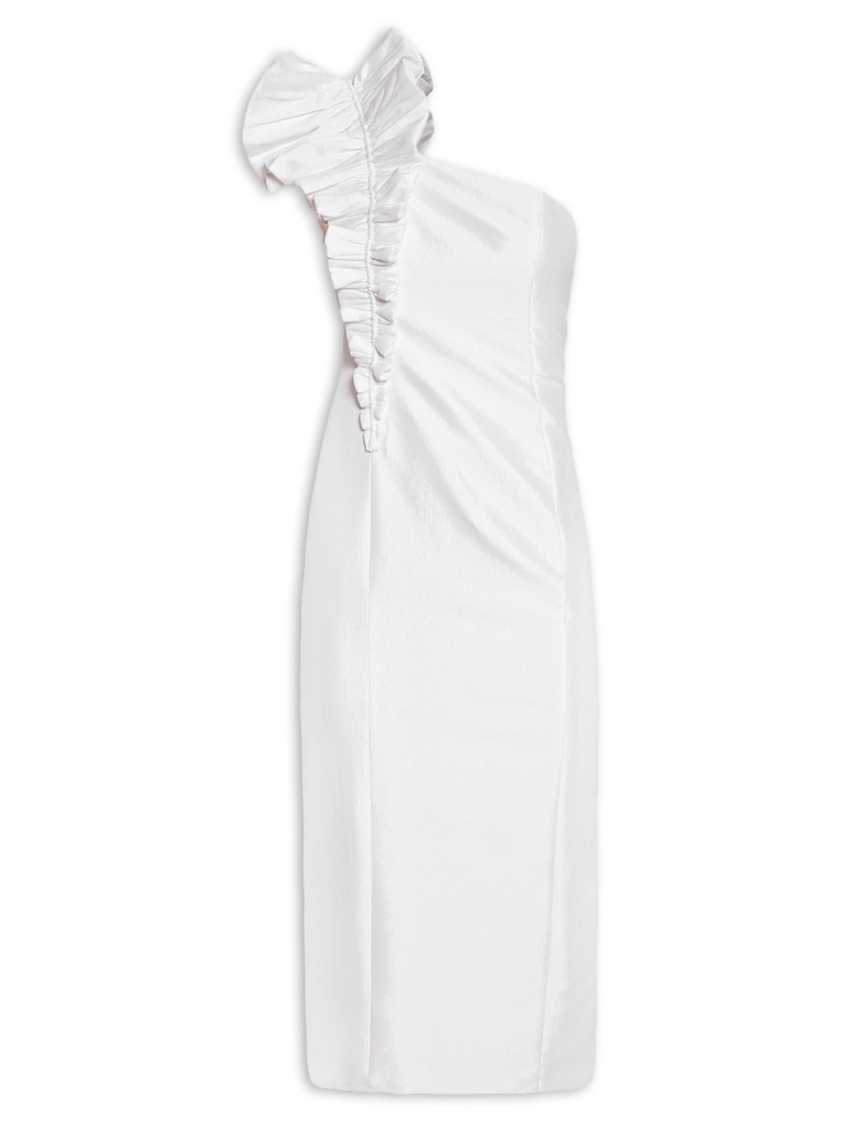 Vestido Viola Midi - Branco