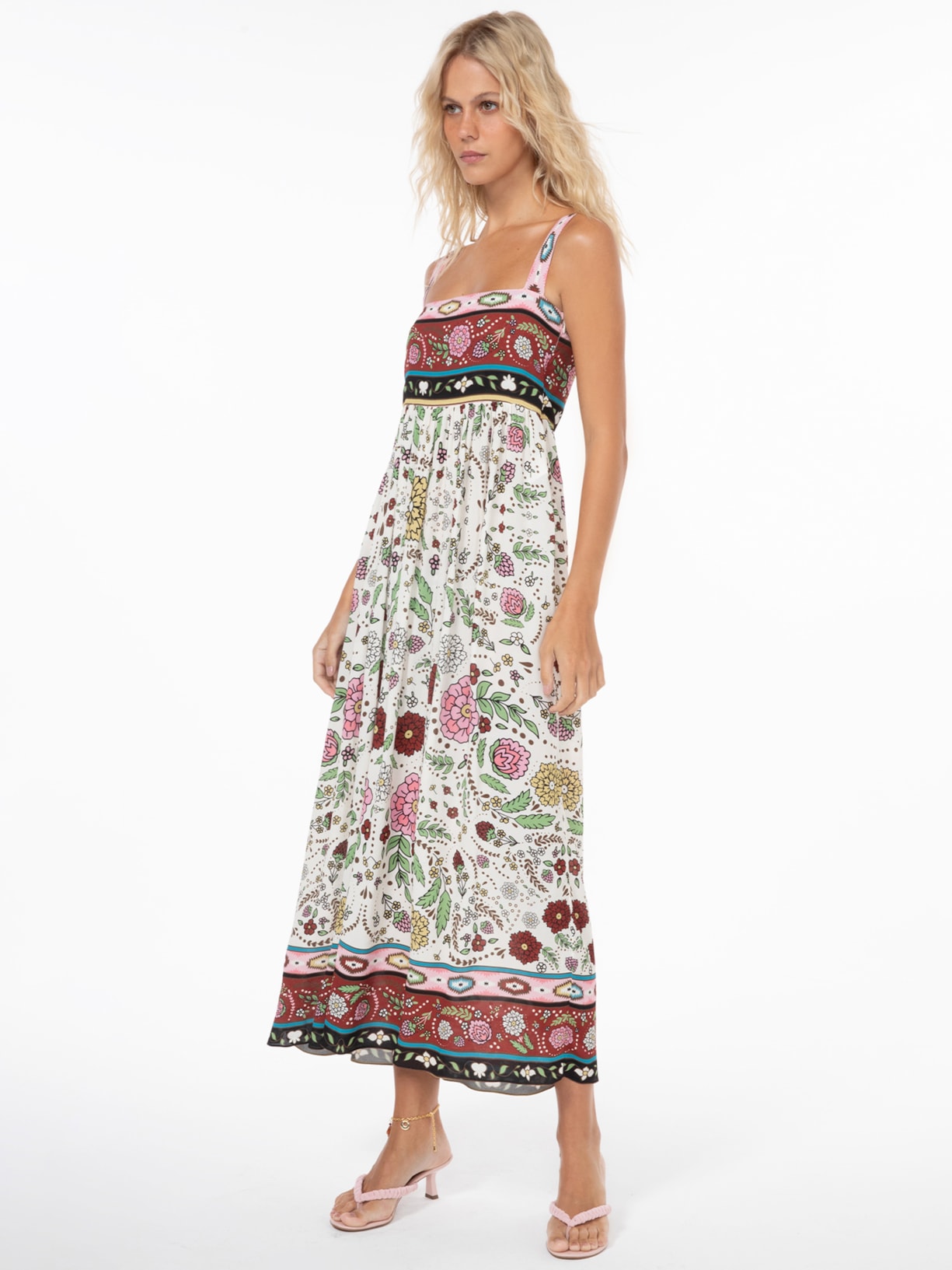 Vestido Viviane Rosa Triya