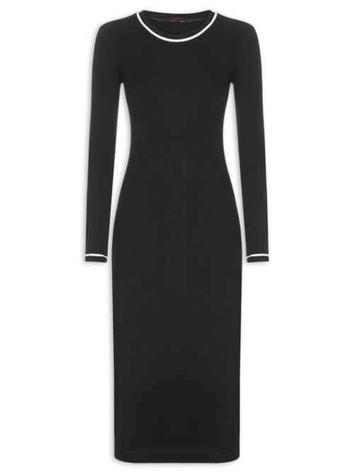 Vestido Vivos P&B - Preto