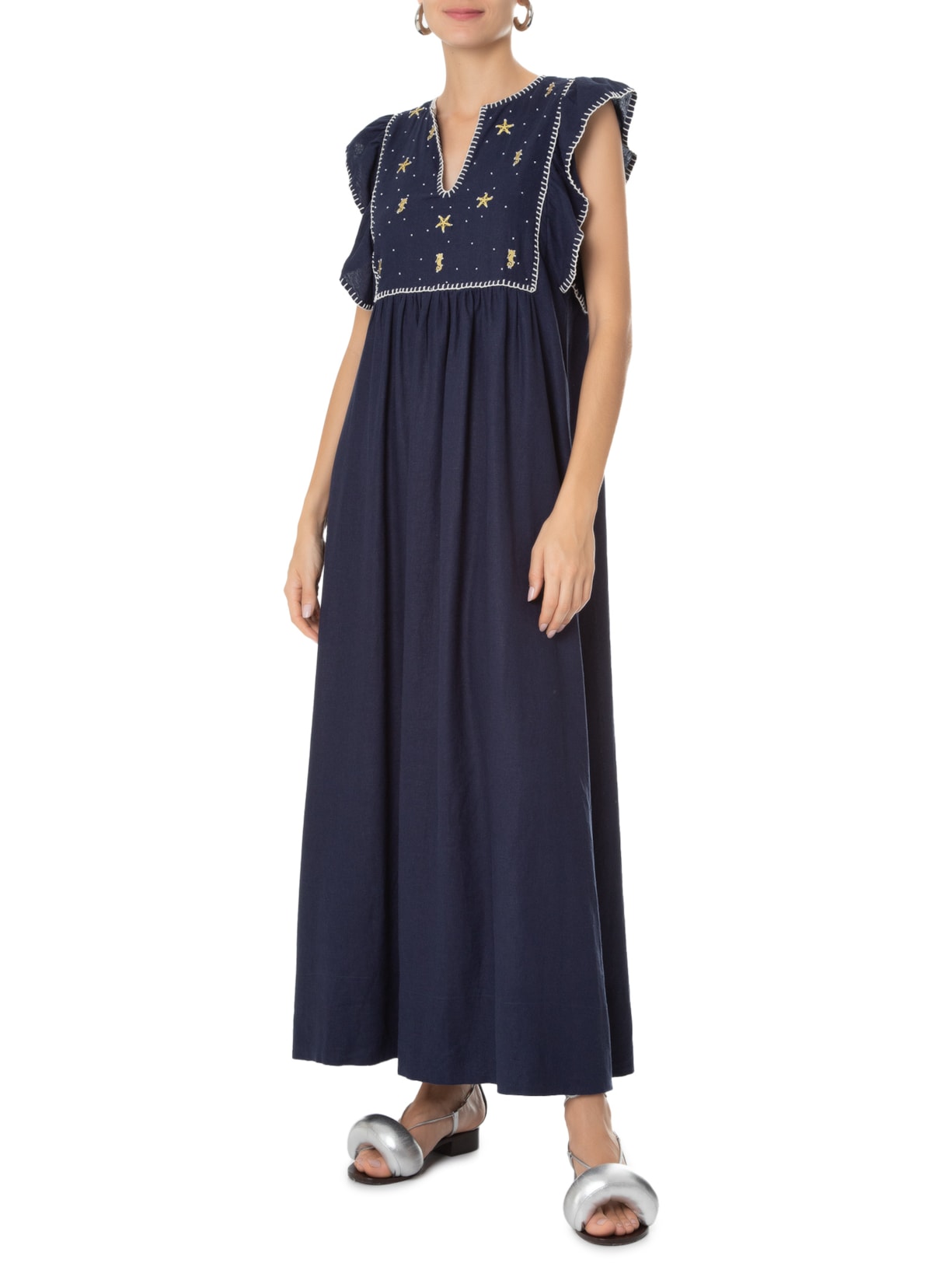 Vestido Voyage Azul Valônia Véras