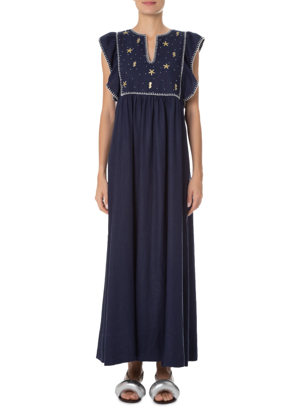 Vestido Voyage Azul Valônia Véras