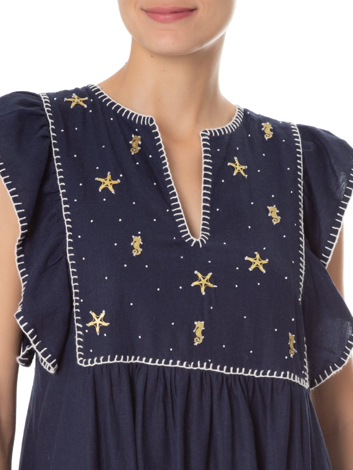 Vestido Voyage Azul Valônia Véras