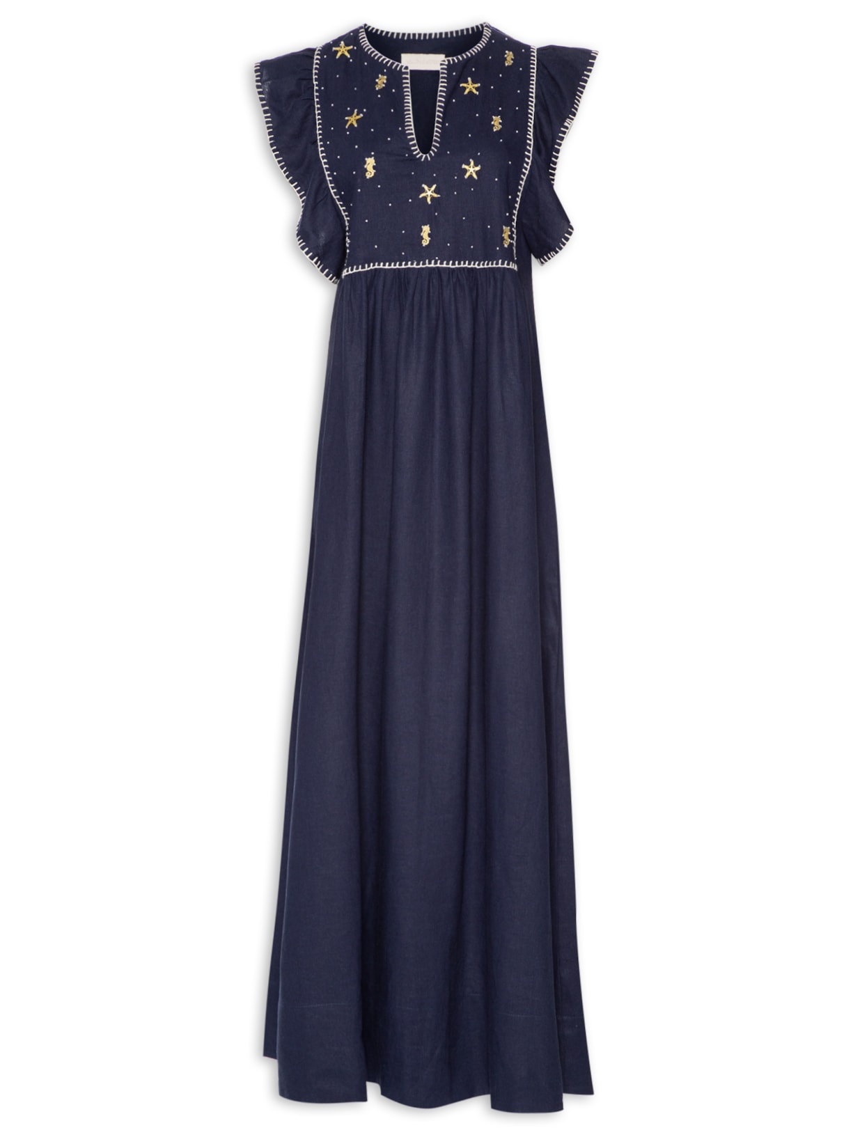 Vestido Voyage Azul Valônia Véras