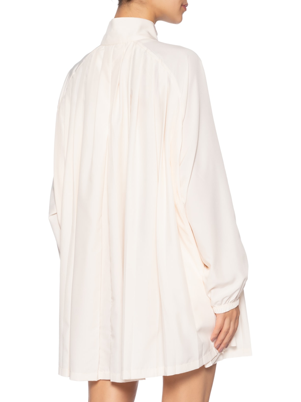 Vestido W NSW LS Pleated Mini Bege Nike