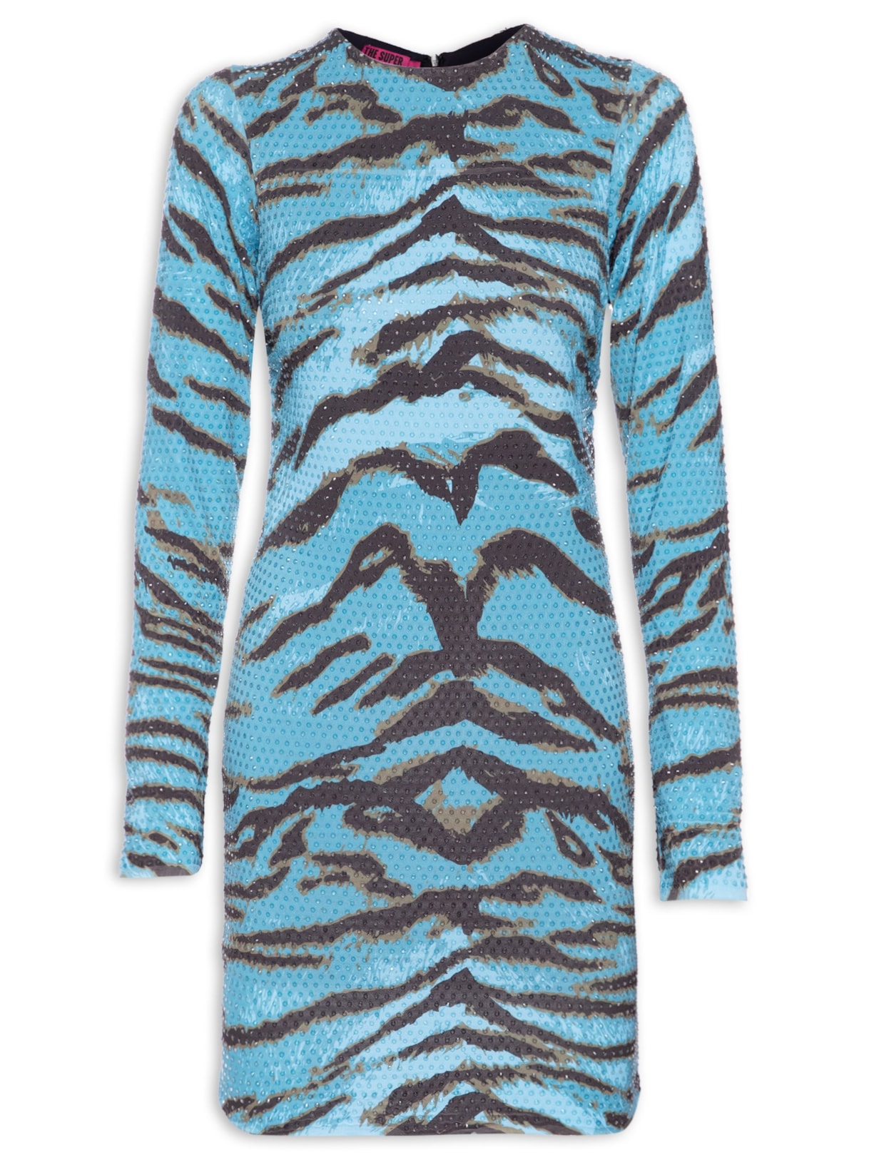 Vestido Zebra - Azul