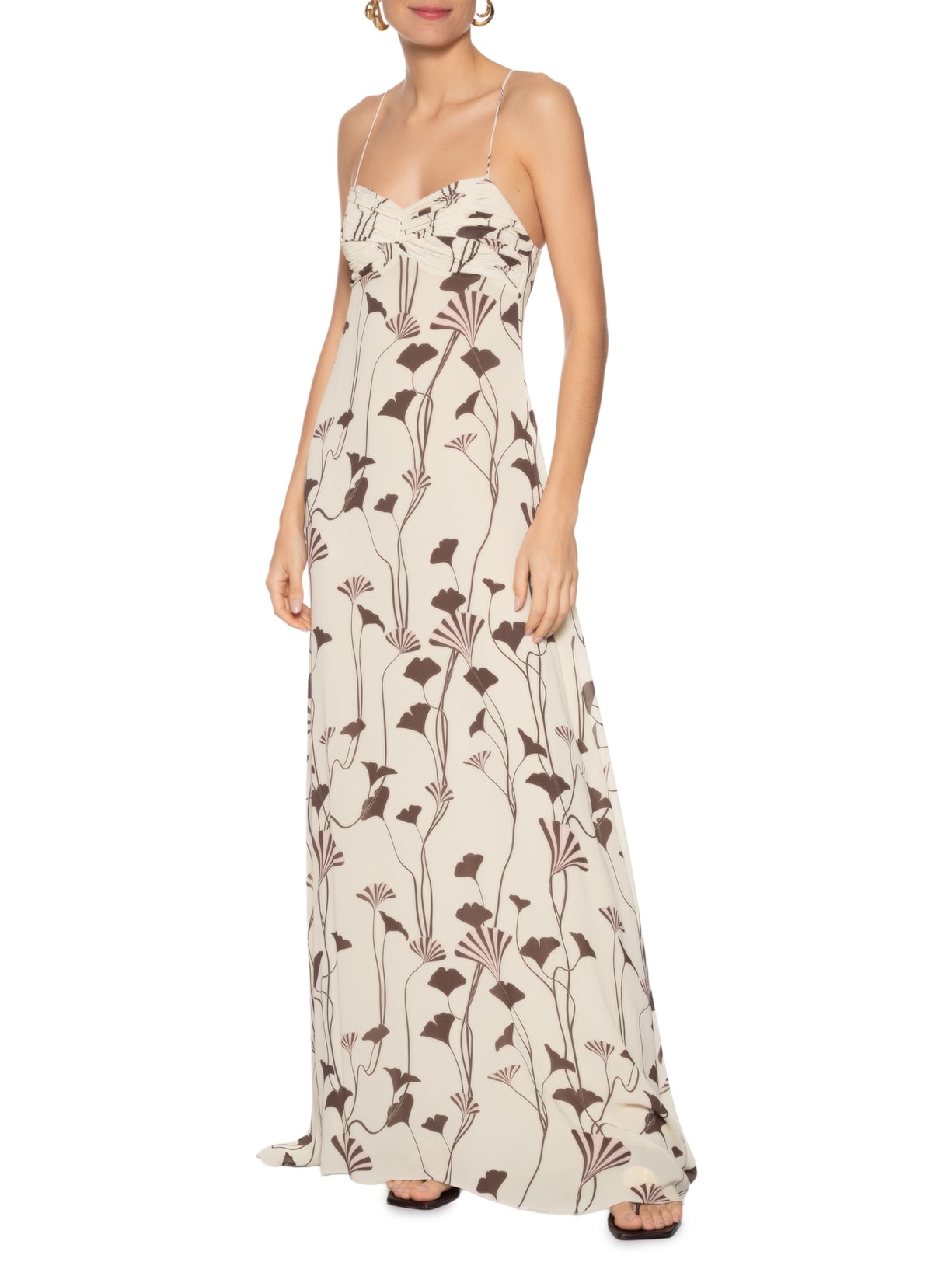 Vestido Zephyr Bege Carol Bassi