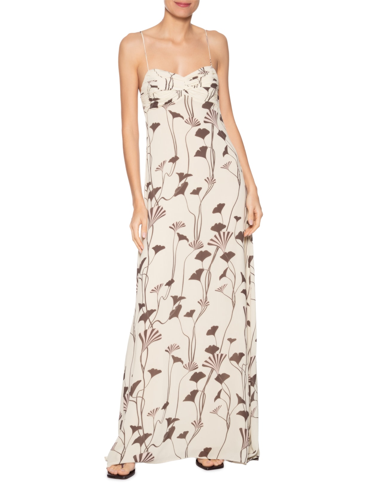 Vestido Zephyr Bege Carol Bassi