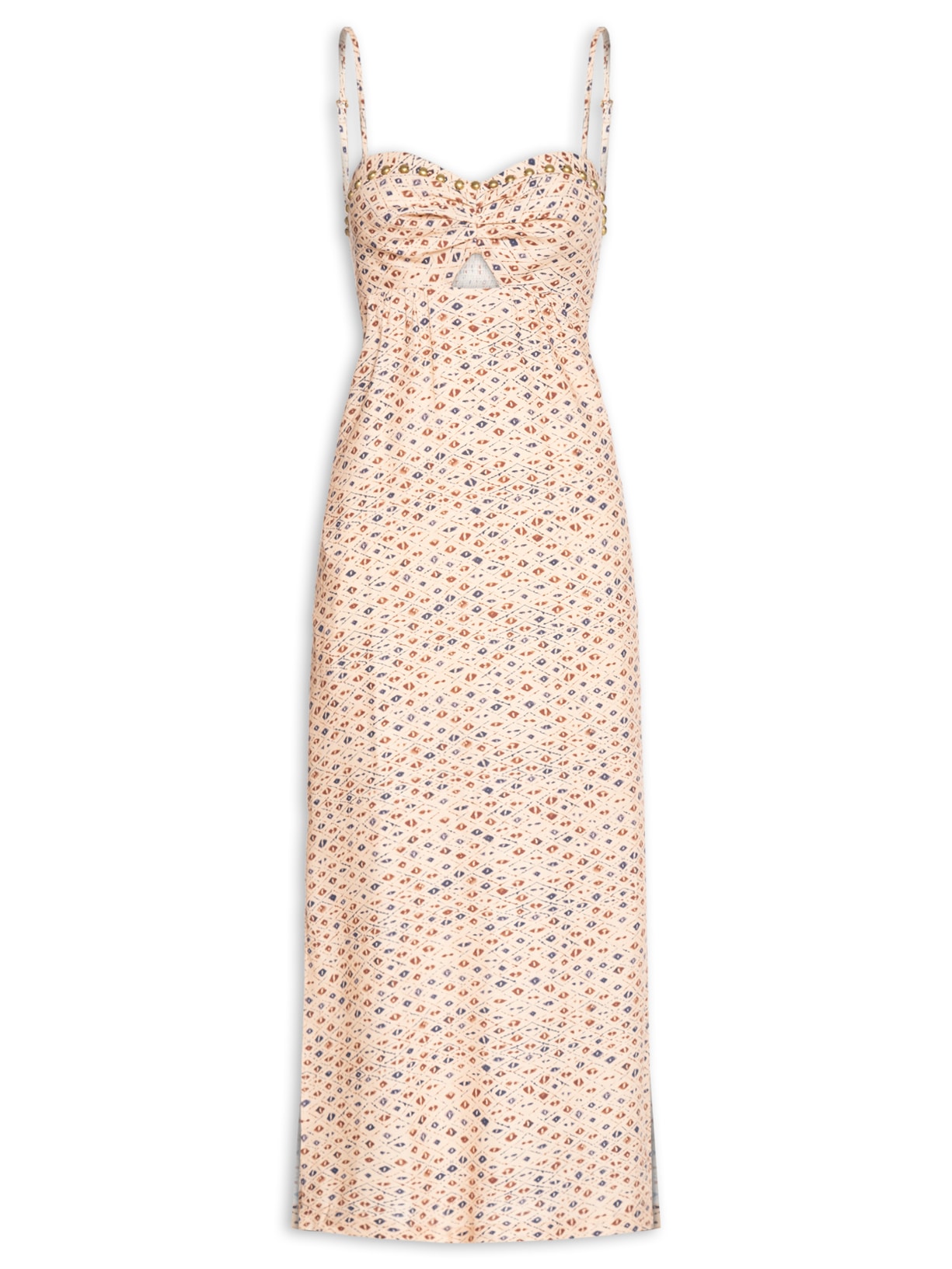 Vestigo Alça Estampa Ink - Bege