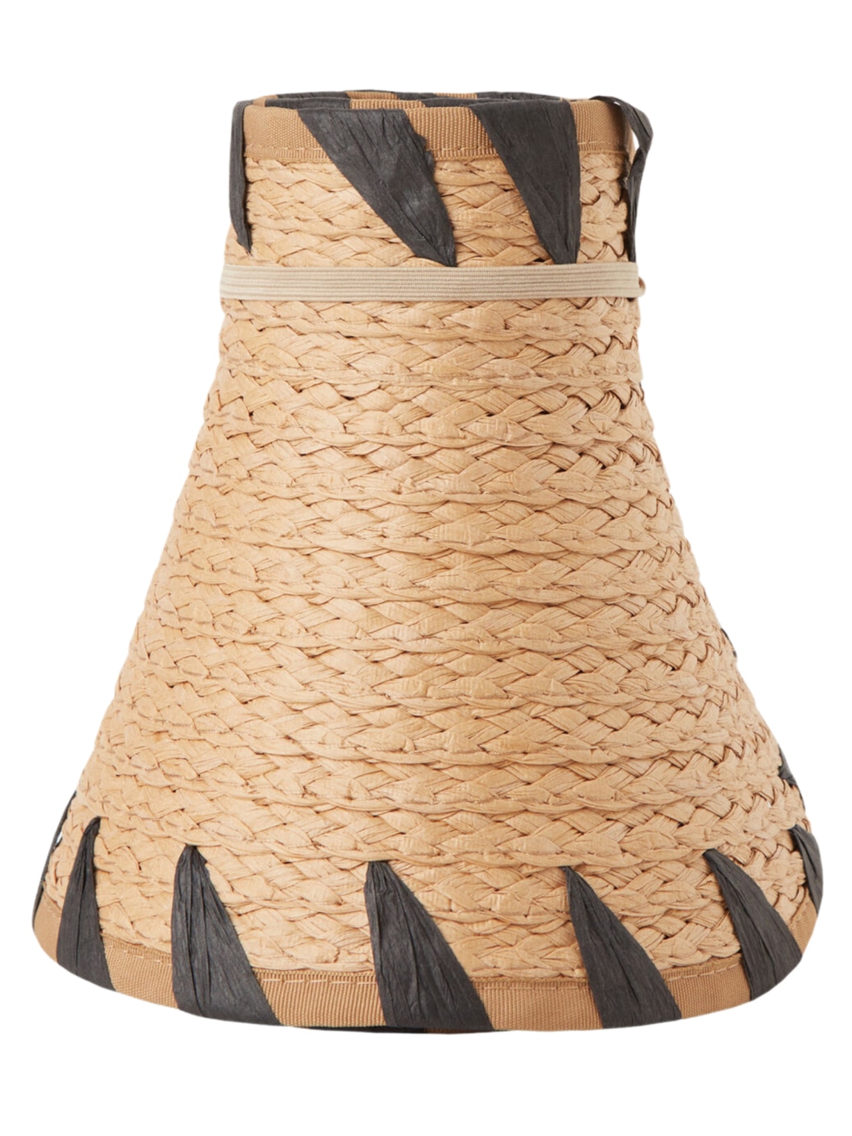 Viseira Em Palha - Preto