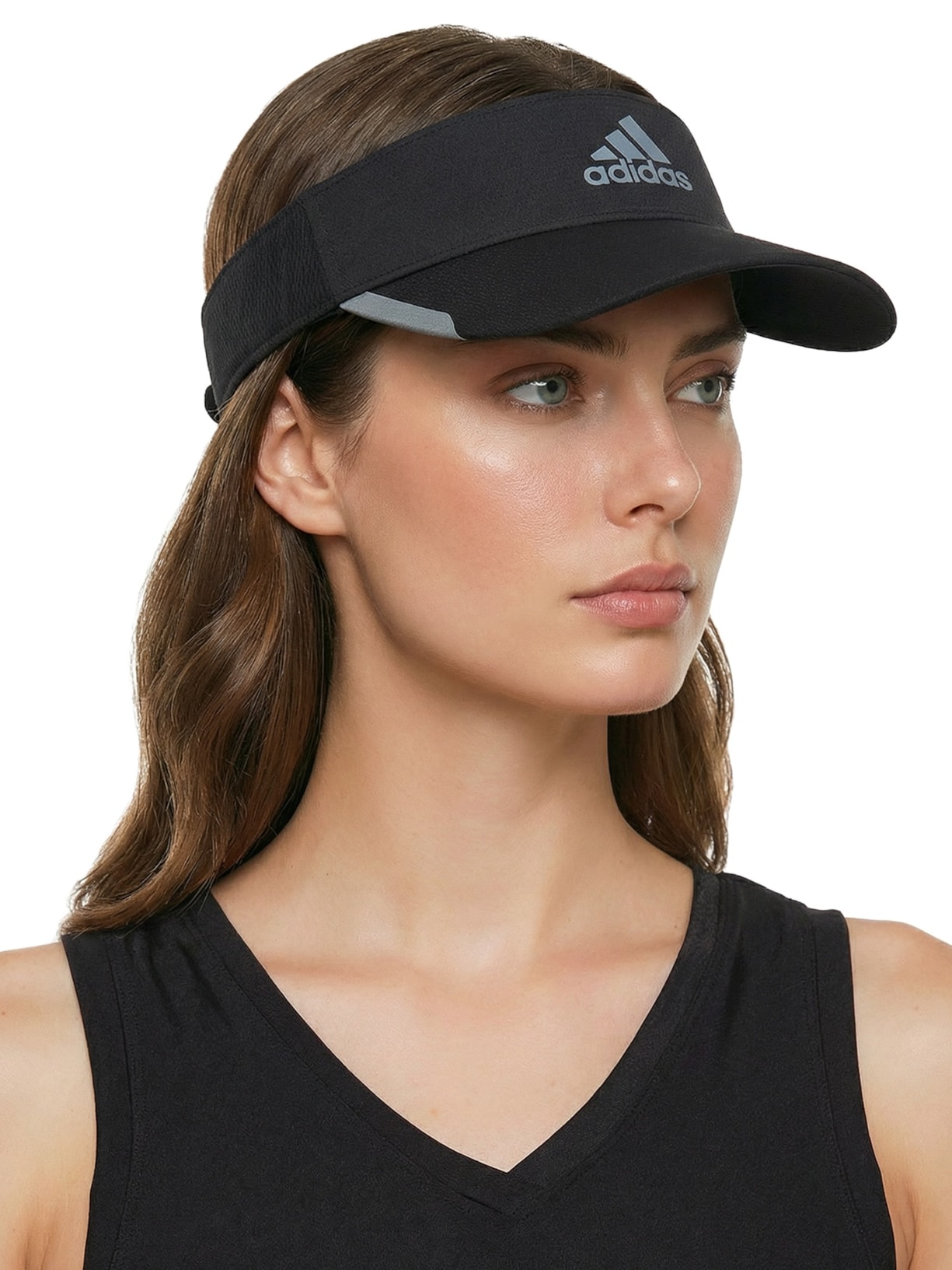 Viseira Feminina Running Preto Adidas