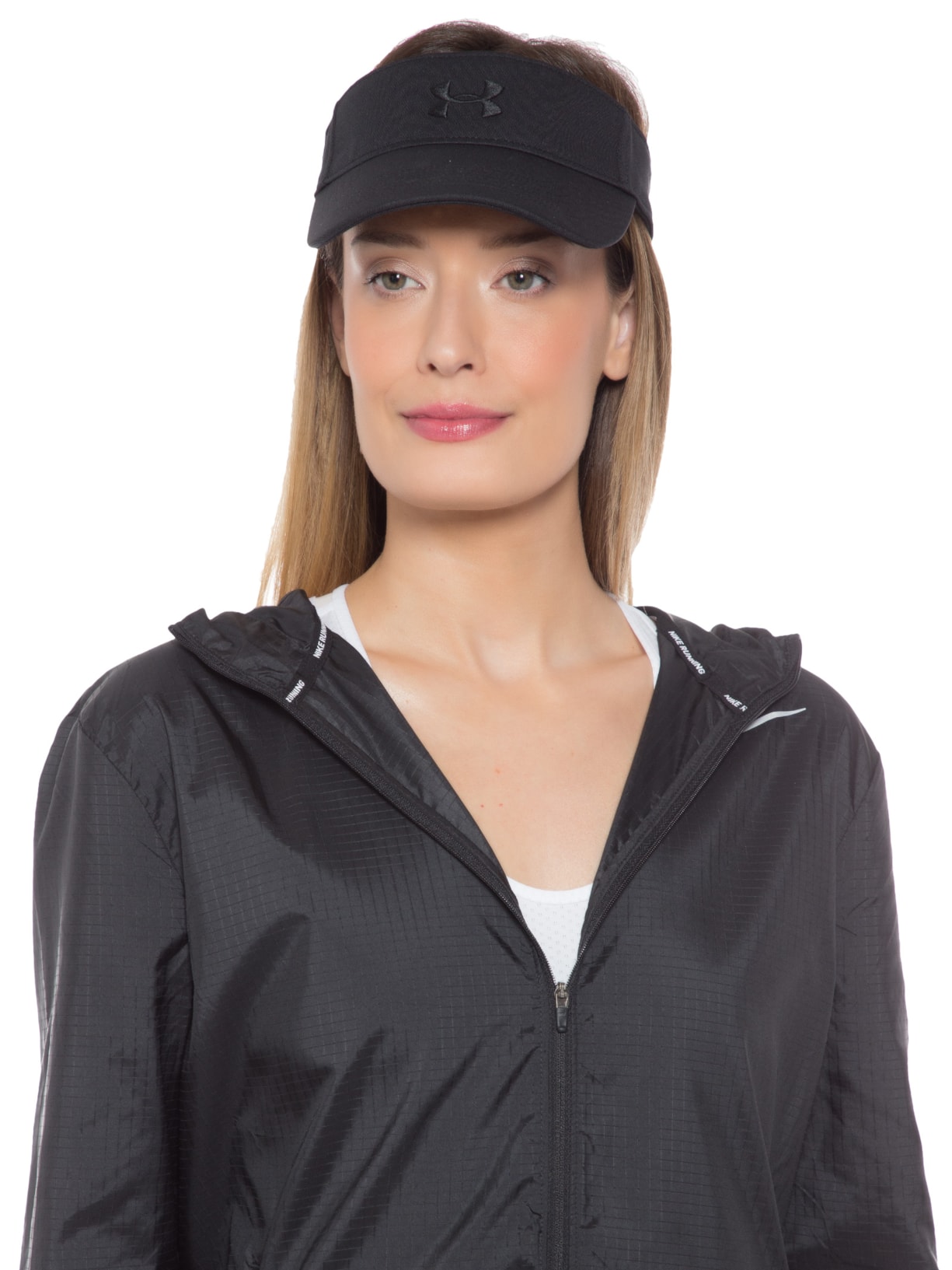 Viseira Feminina Ua Play Up Visor Preto Under Armour