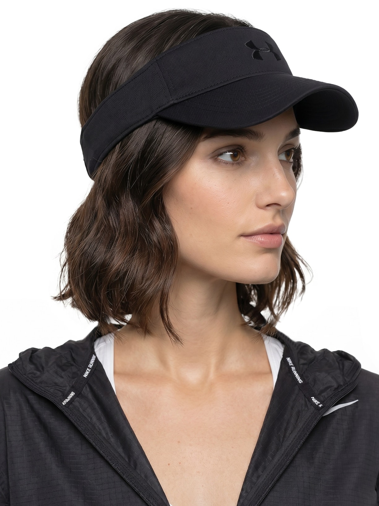 Viseira Feminina Ua Play Up Visor Preto Under Armour