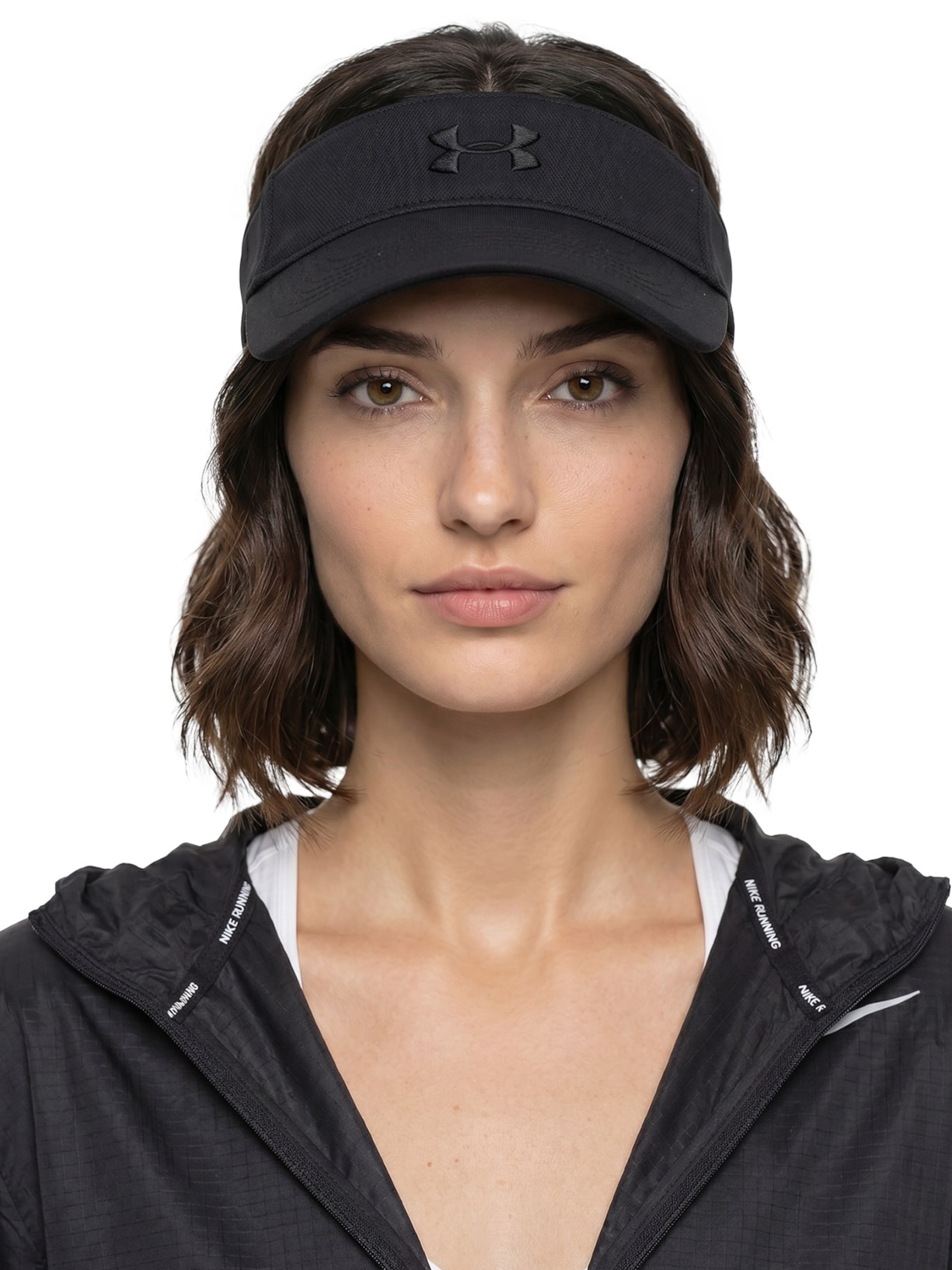 Viseira Feminina Ua Play Up Visor Preto Under Armour
