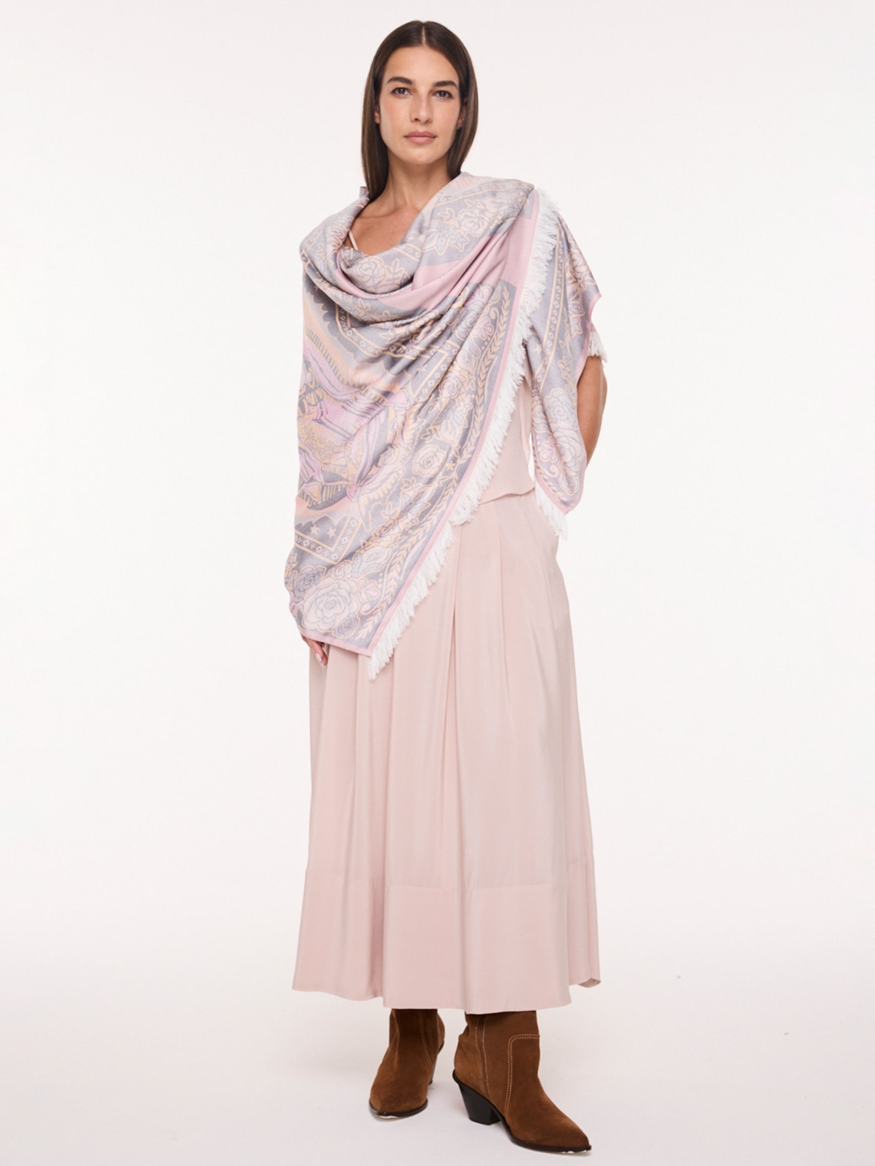 Xale Feminino Nossa Senhora Guadalupe Rosa Mixed