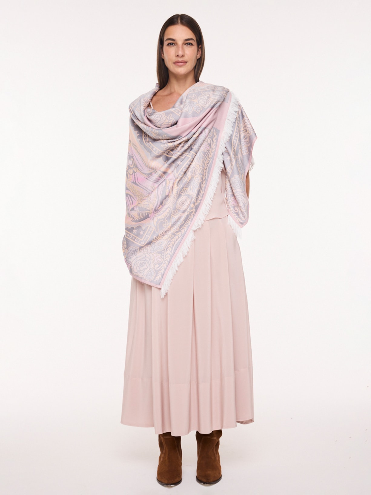 Xale Feminino Nossa Senhora Guadalupe Rosa Mixed