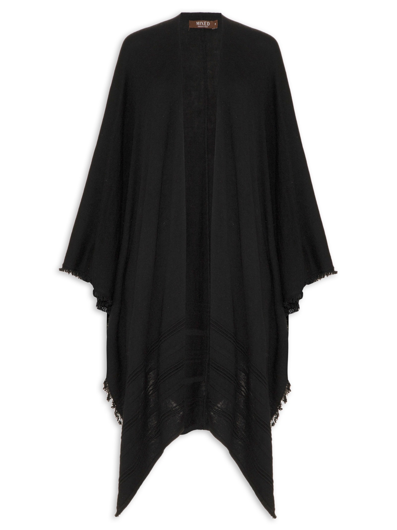 Mixed - Xale Feminino Tricot - Preto