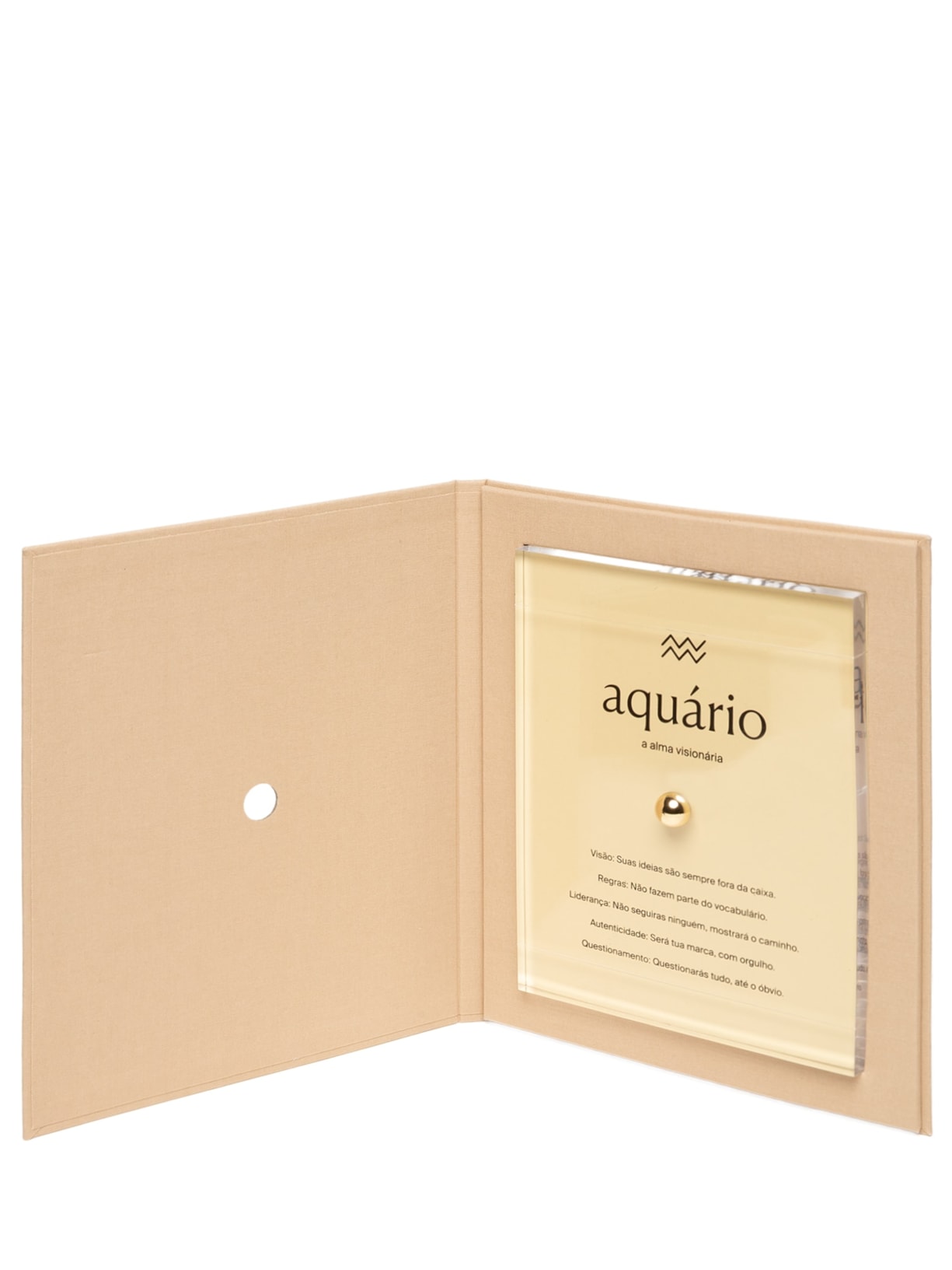 Zodiac Aquário Dourado By Gabs