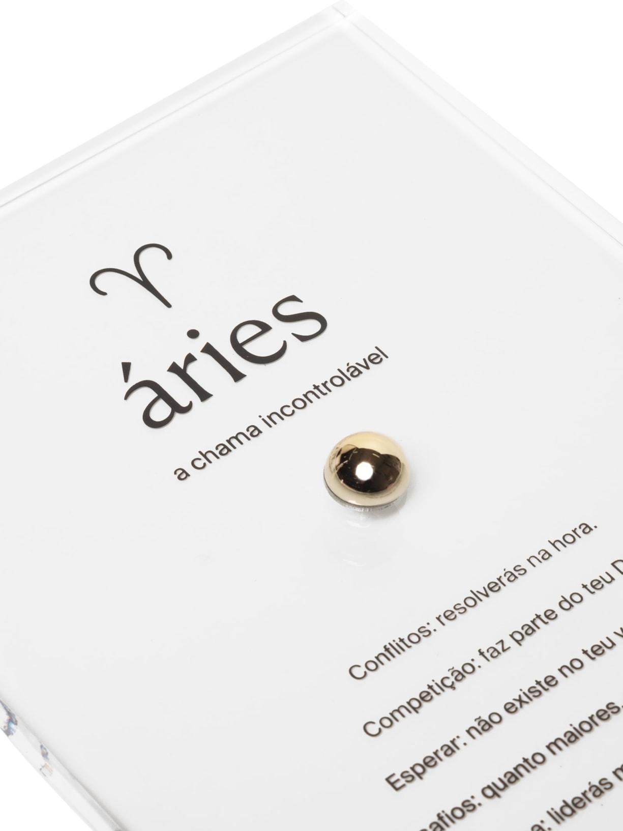 Zodiac Áries Dourado By Gabs