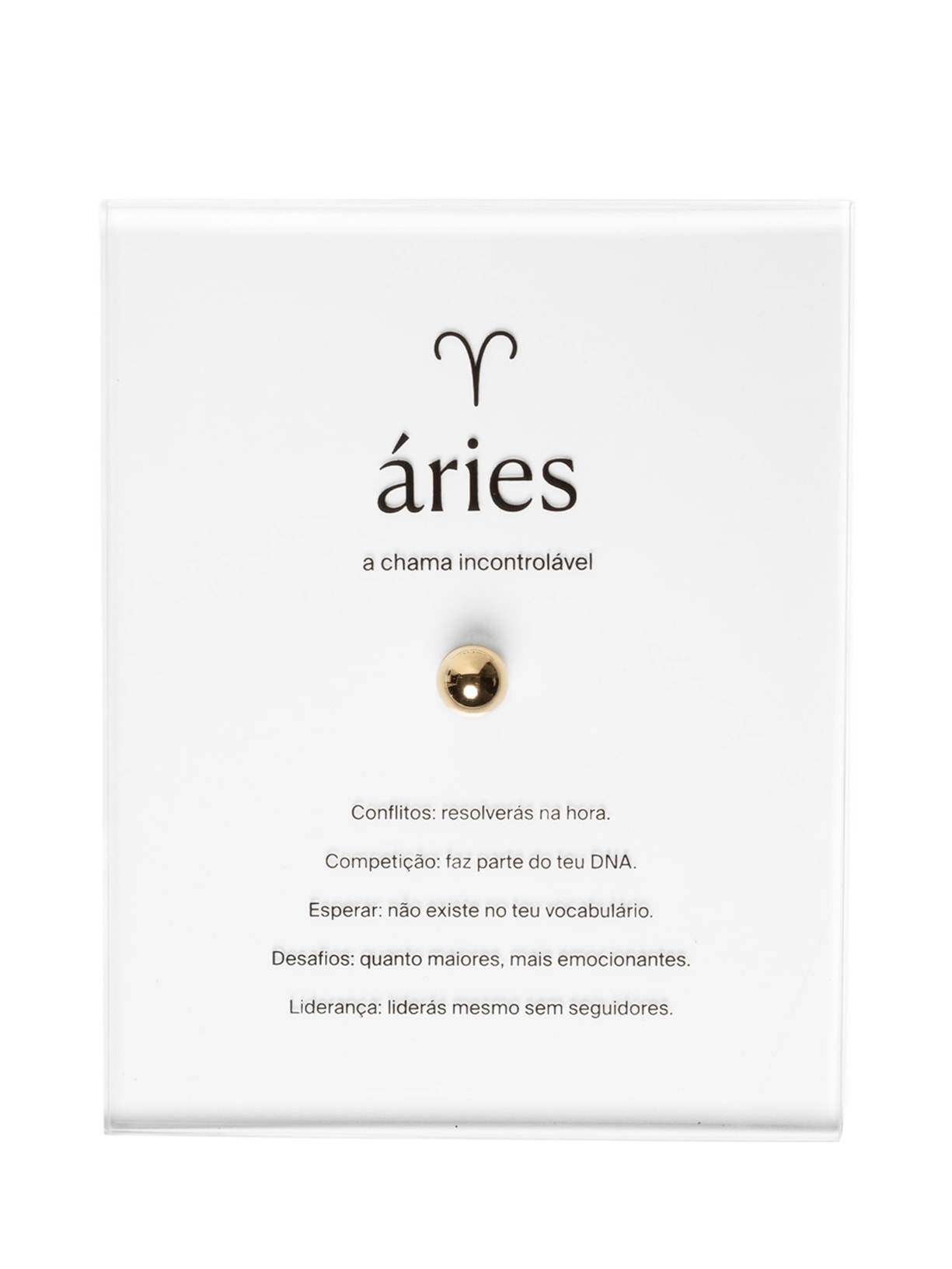 Zodiac Áries Dourado By Gabs