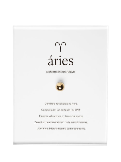 Zodiac Áries - Dourado