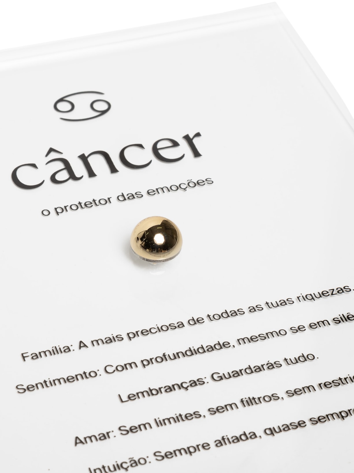 Zodiac Cancer Dourado By Gabs