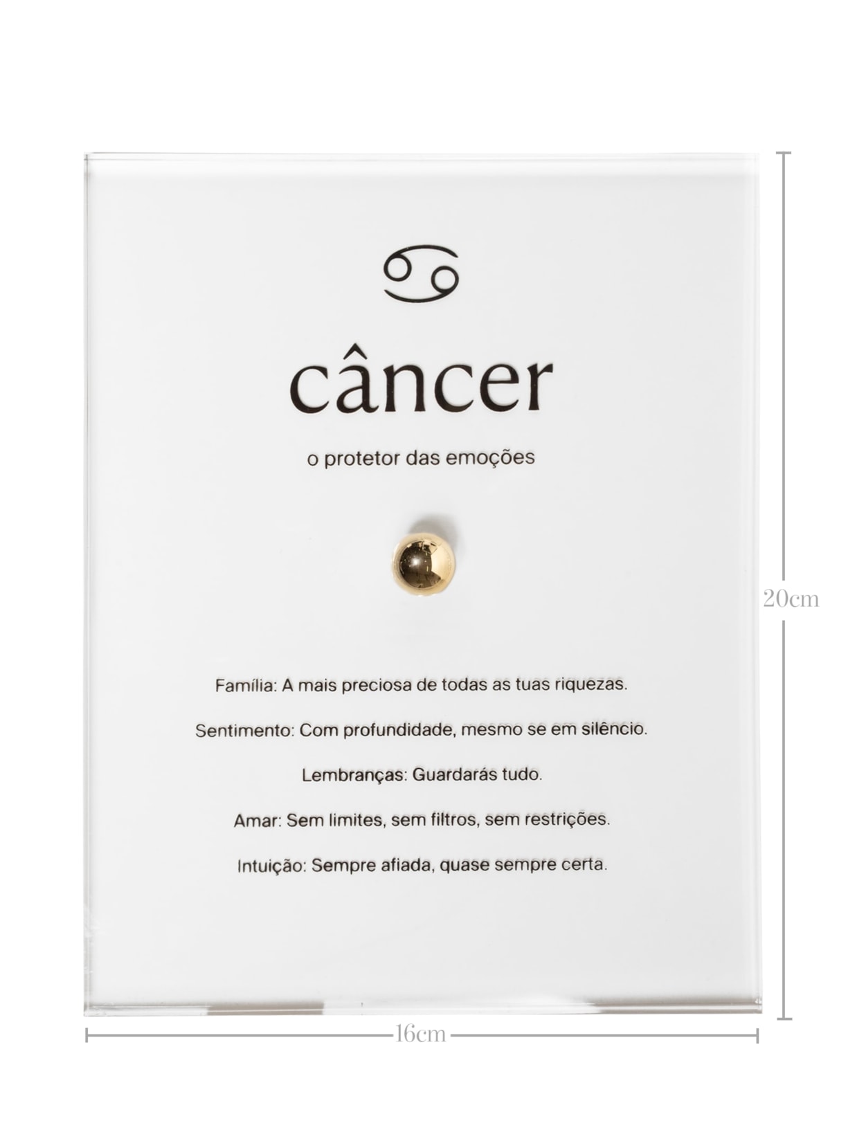 Zodiac Cancer Dourado By Gabs